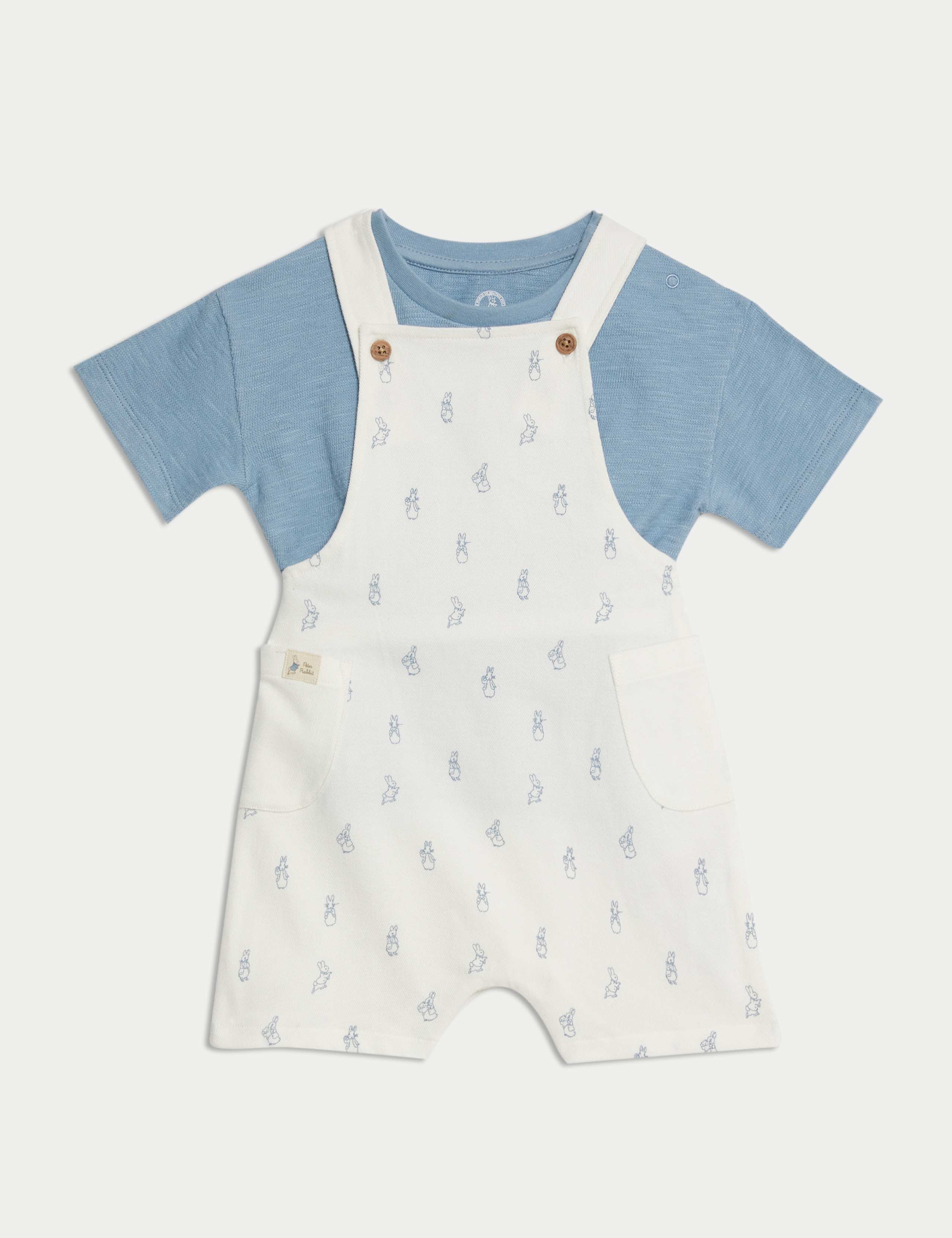 2pc Cotton Rich Peter Rabbit™ Bibshort (0-3 Yrs)