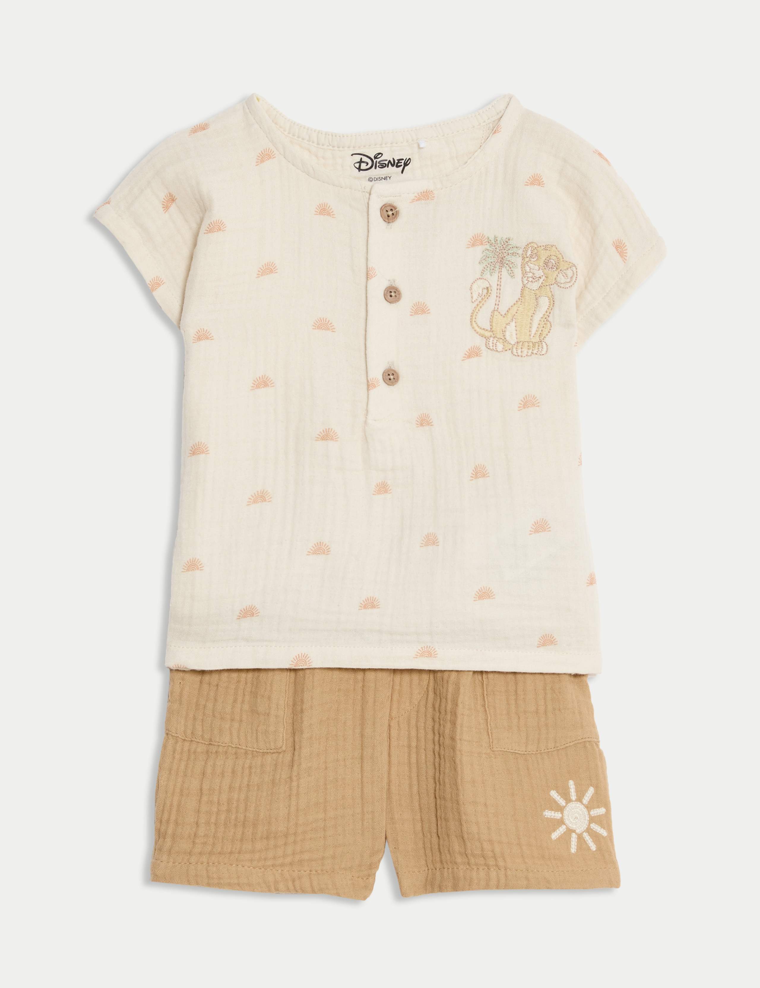 2pc Pure Cotton The Lion King™ Outfit (0-3 Yrs)