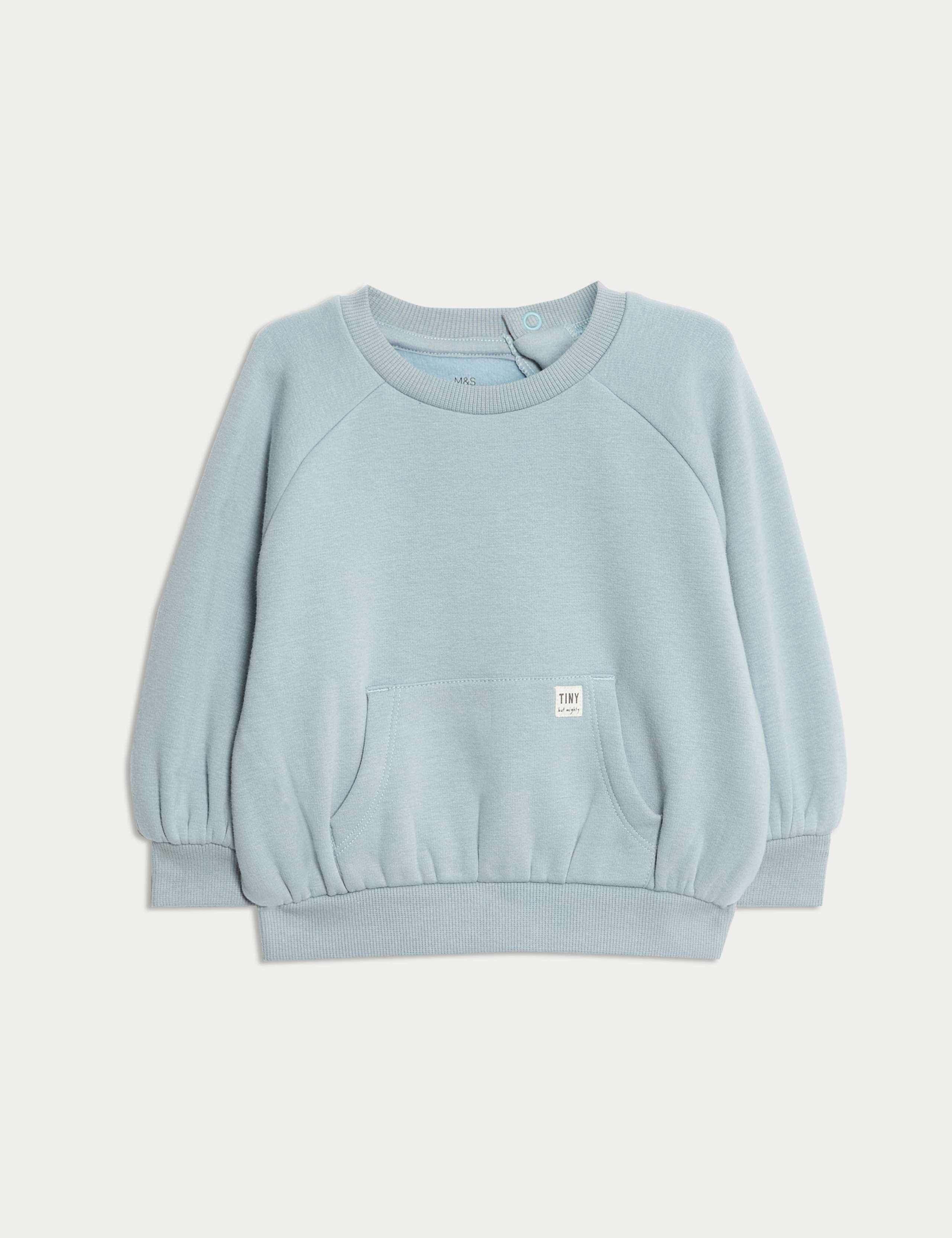 Cotton Blend Fleece Lined Sweatshirt (0-3 Yrs)