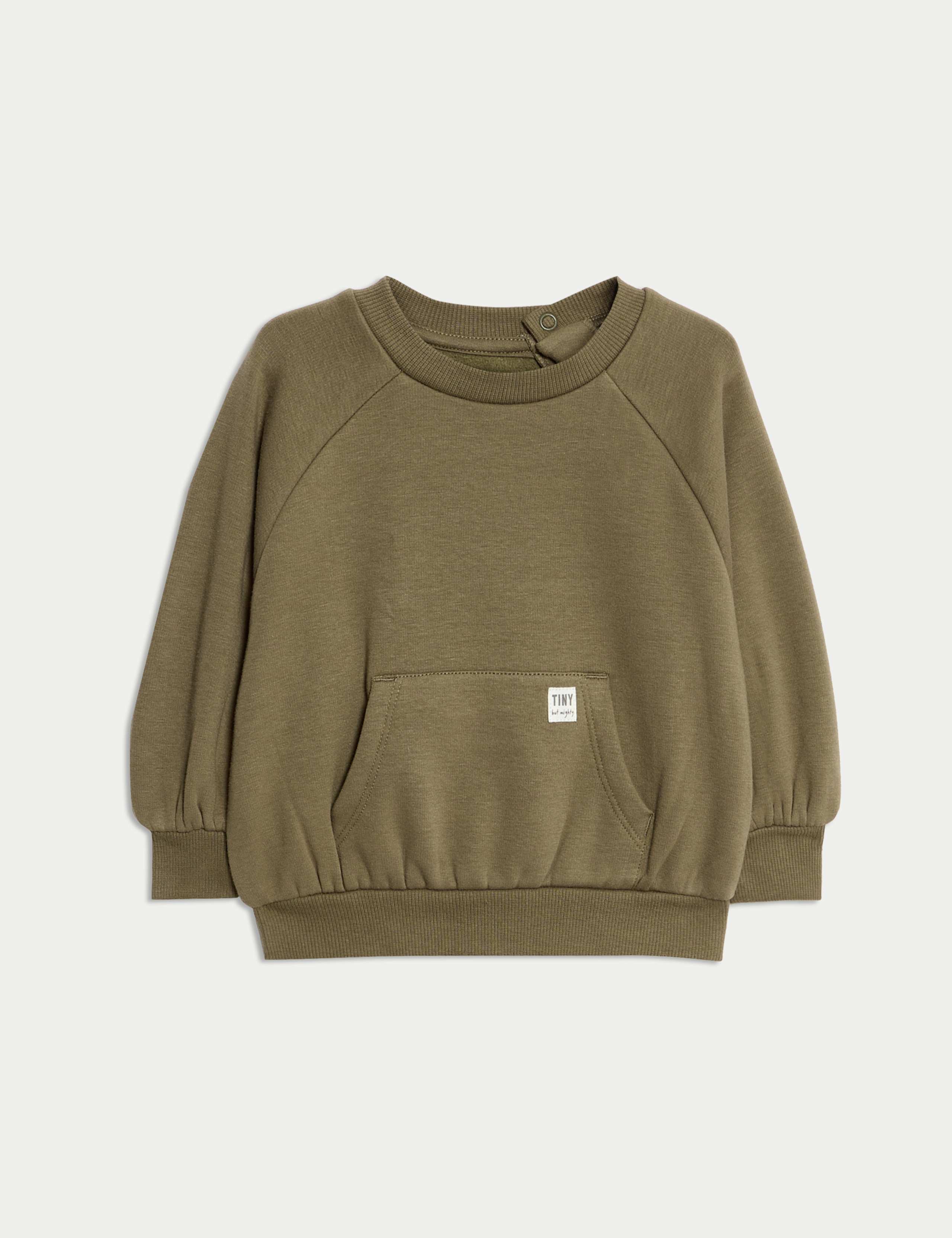Cotton Blend Fleece Lined Sweatshirt (0-3 Yrs)