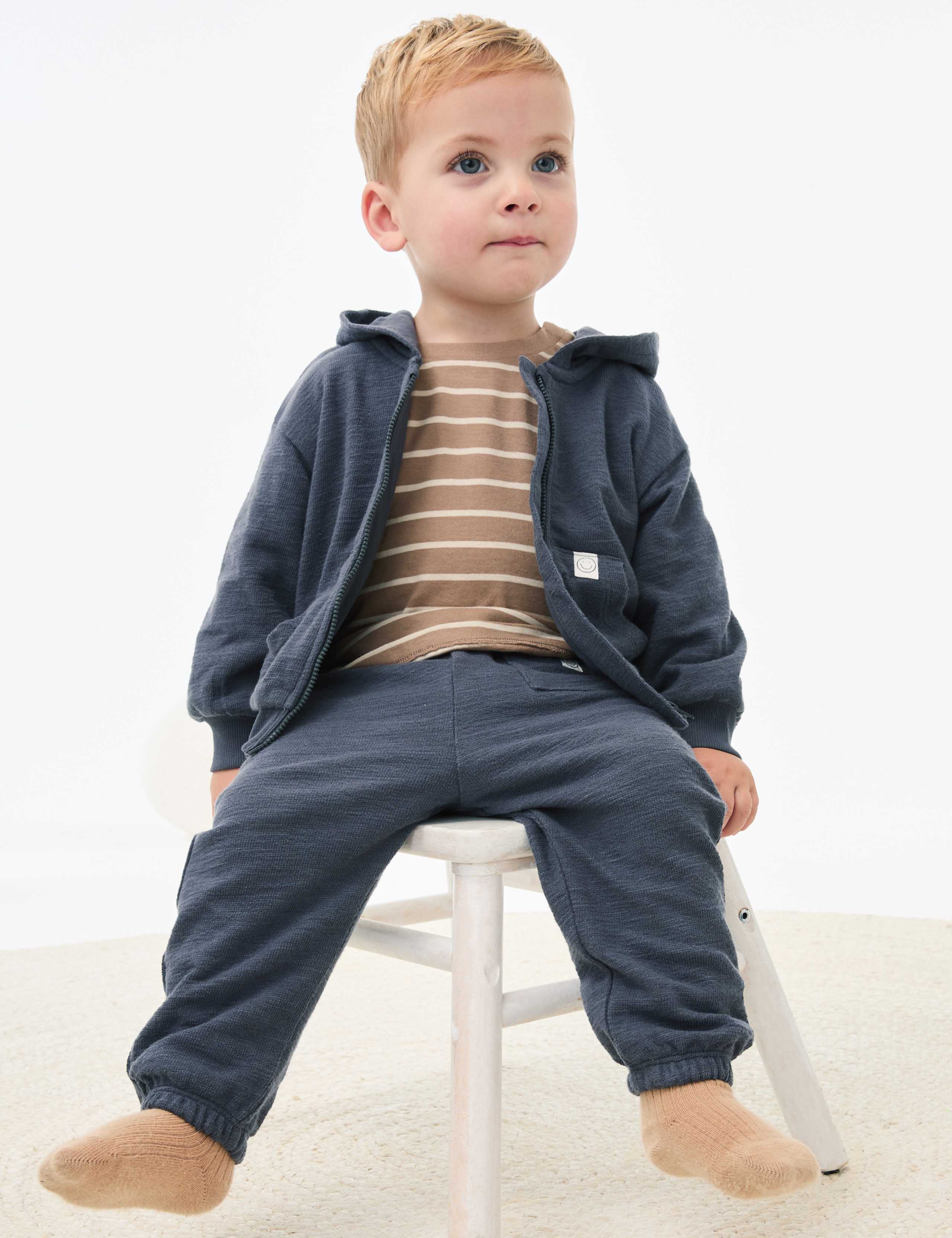 Pure Cotton Joggers (0-6 Yrs)