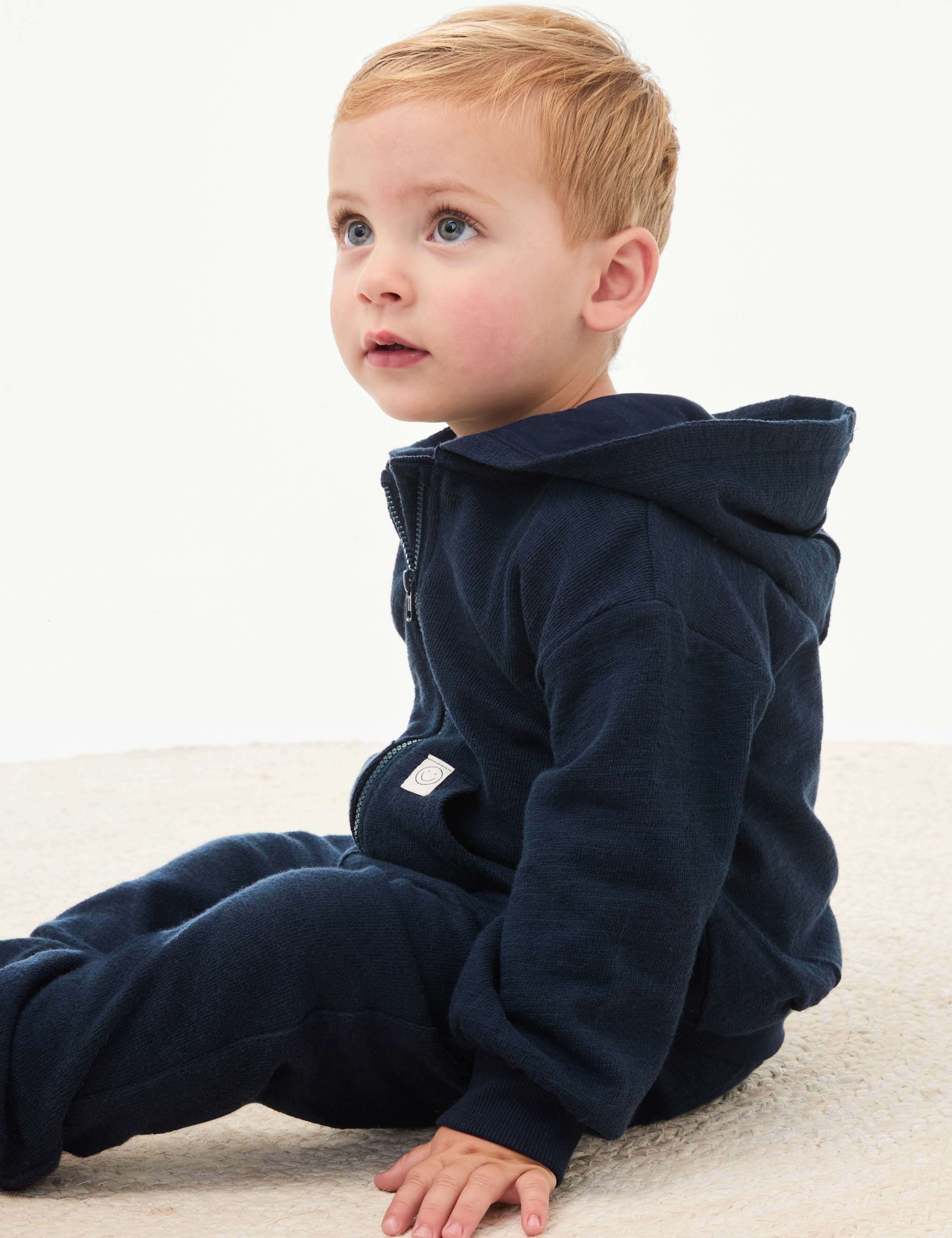 Pure Cotton Zip Hoodie (0-6 Yrs)