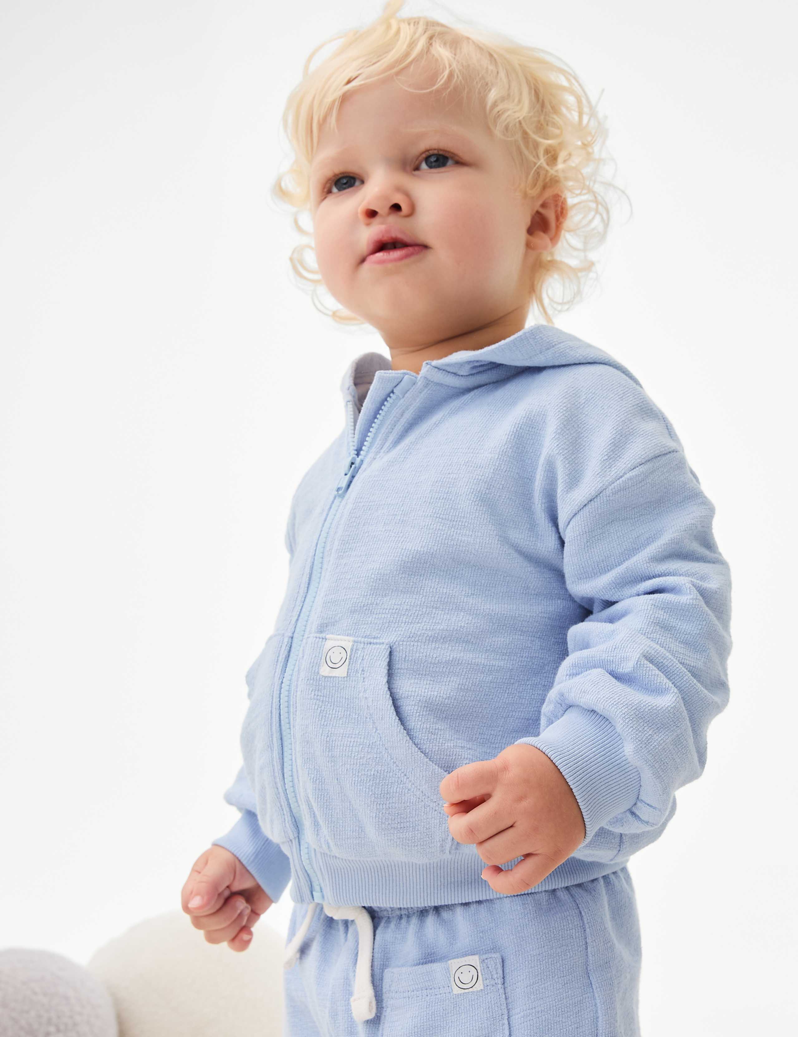 Pure Cotton Zip Hoodie (0-6 Yrs)
