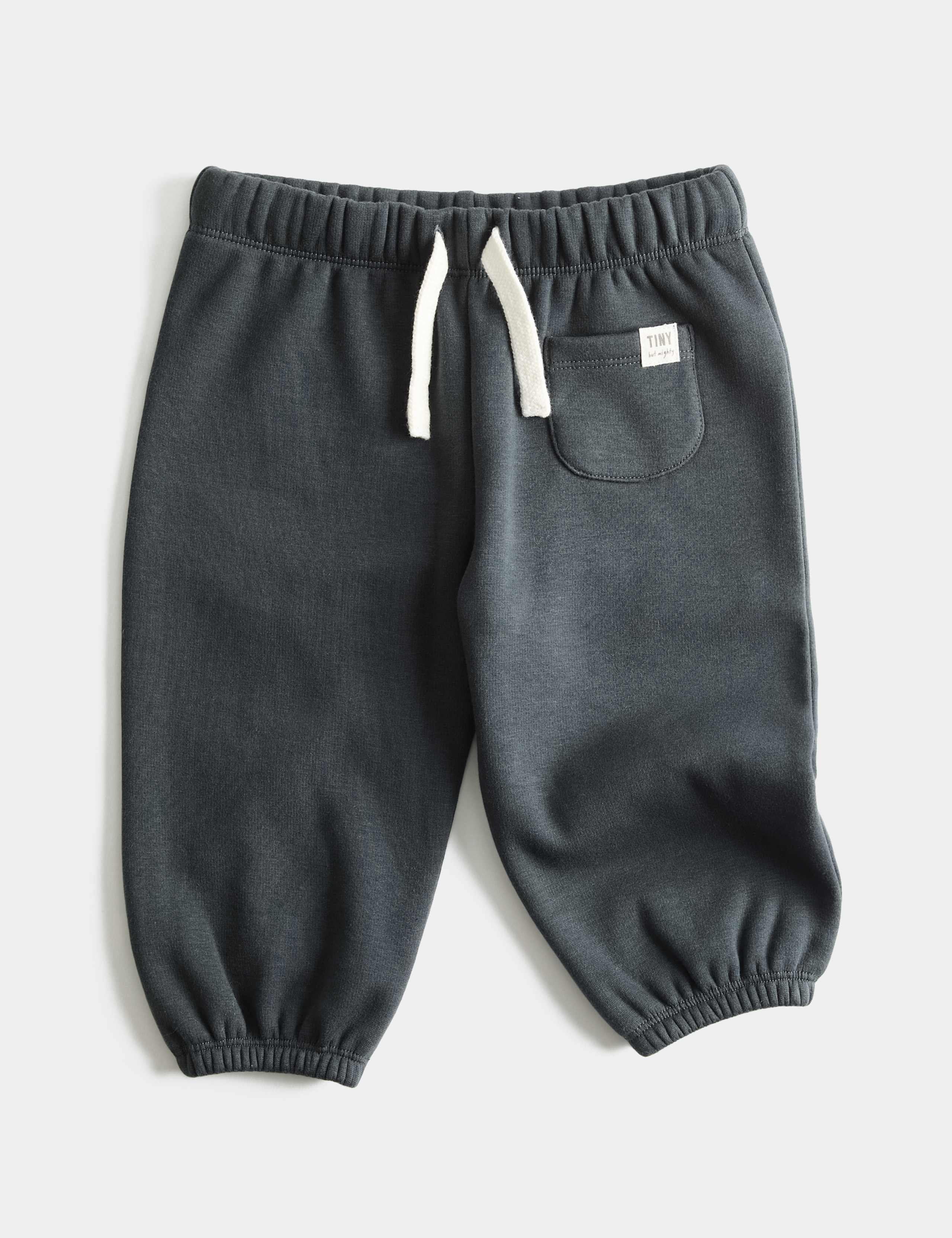 Cotton Blend Fleece Lined Joggers (0-3 Yrs)