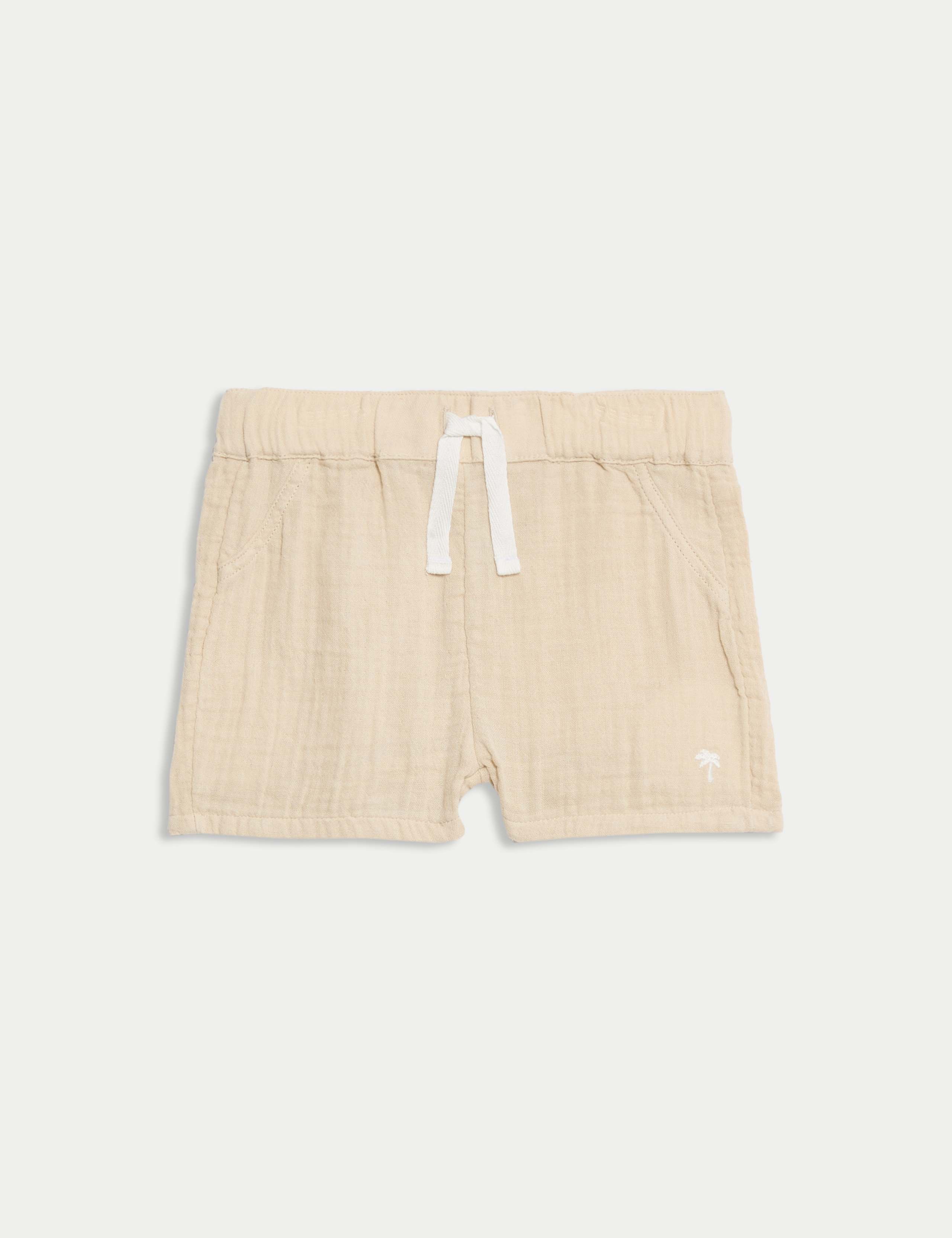 Pure Cotton Double Cloth Shorts (0-3 Yrs)
