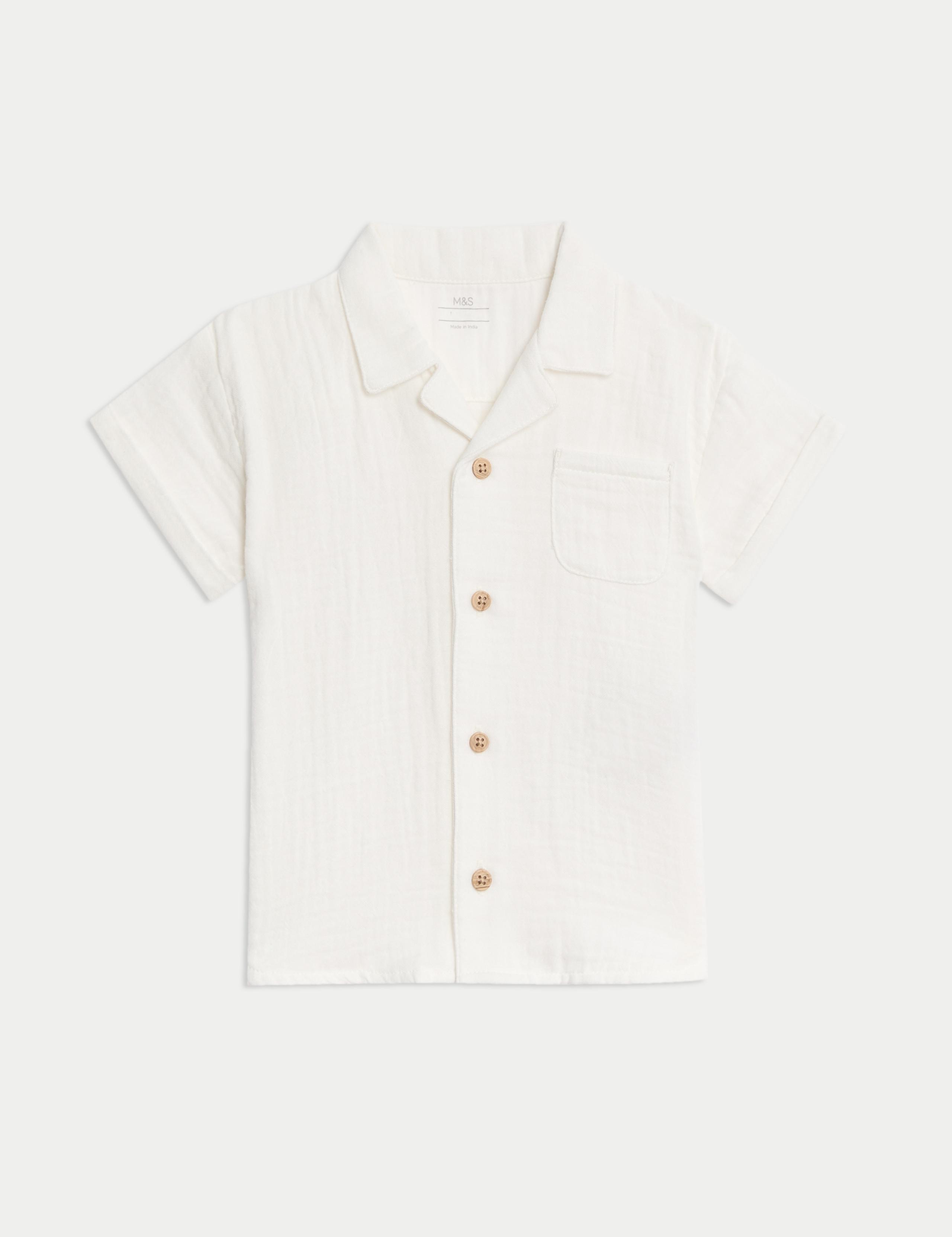 Pure Cotton Double Cloth Shirt (0-3 Yrs)
