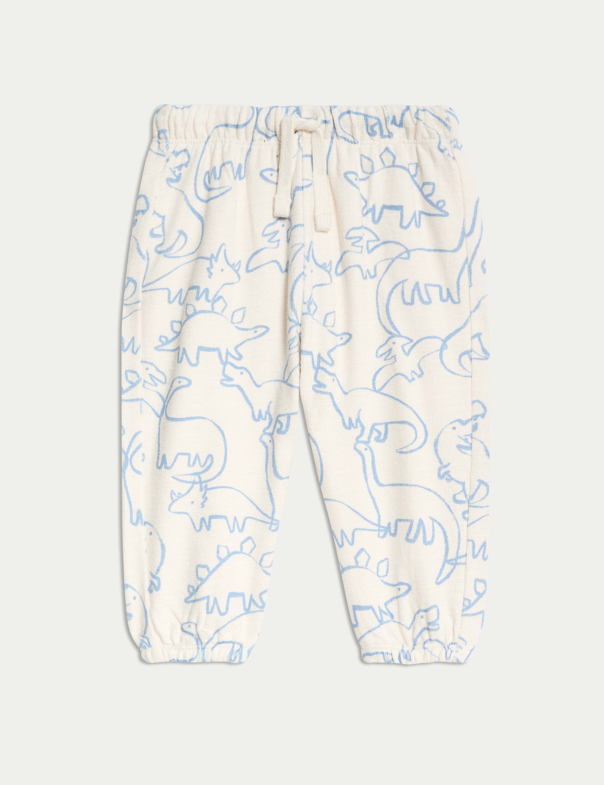 Pure Cotton Dinosaur Joggers (0-3 Yrs)