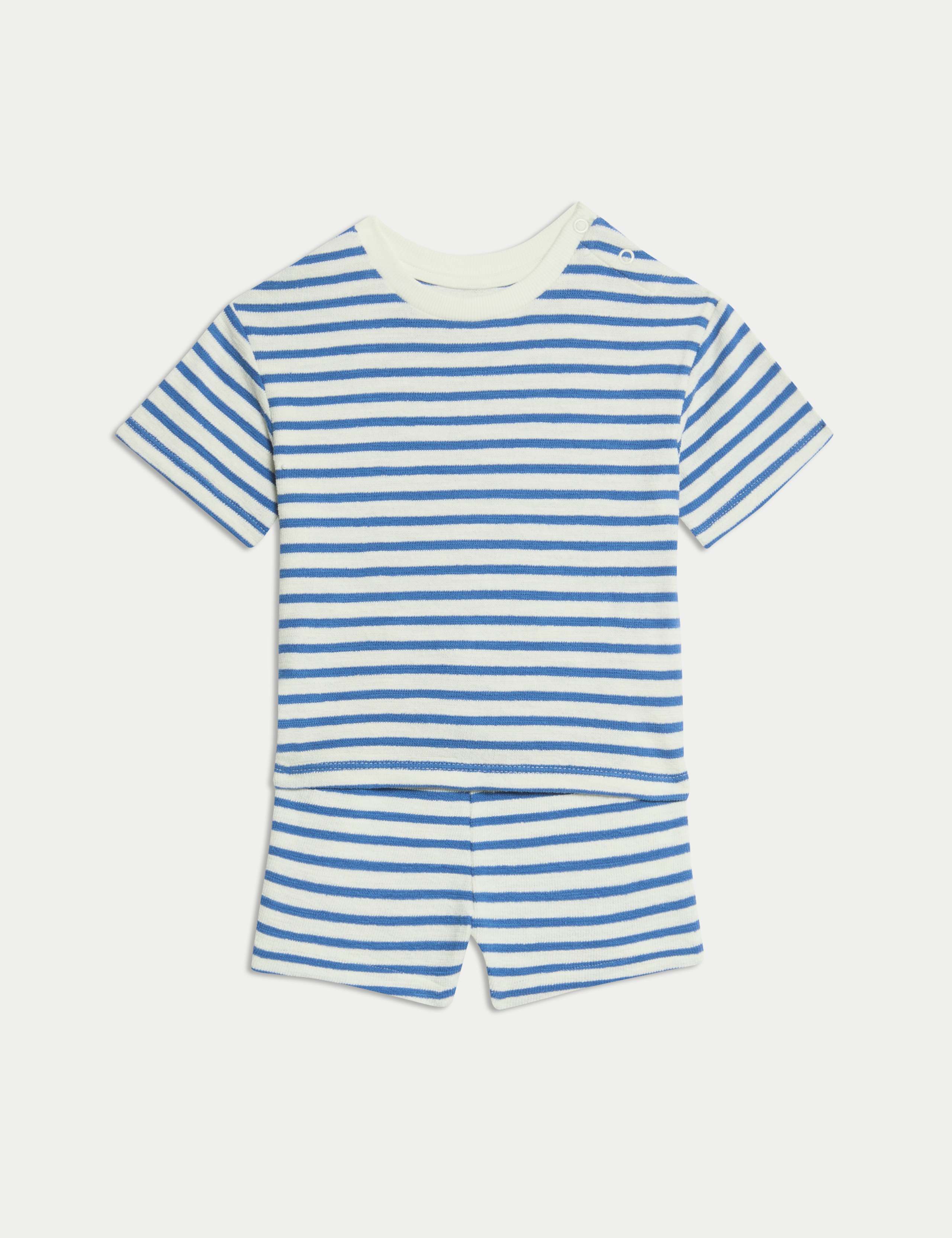 2pc Pure Cotton Striped Short Outfit (0-3 Yrs)