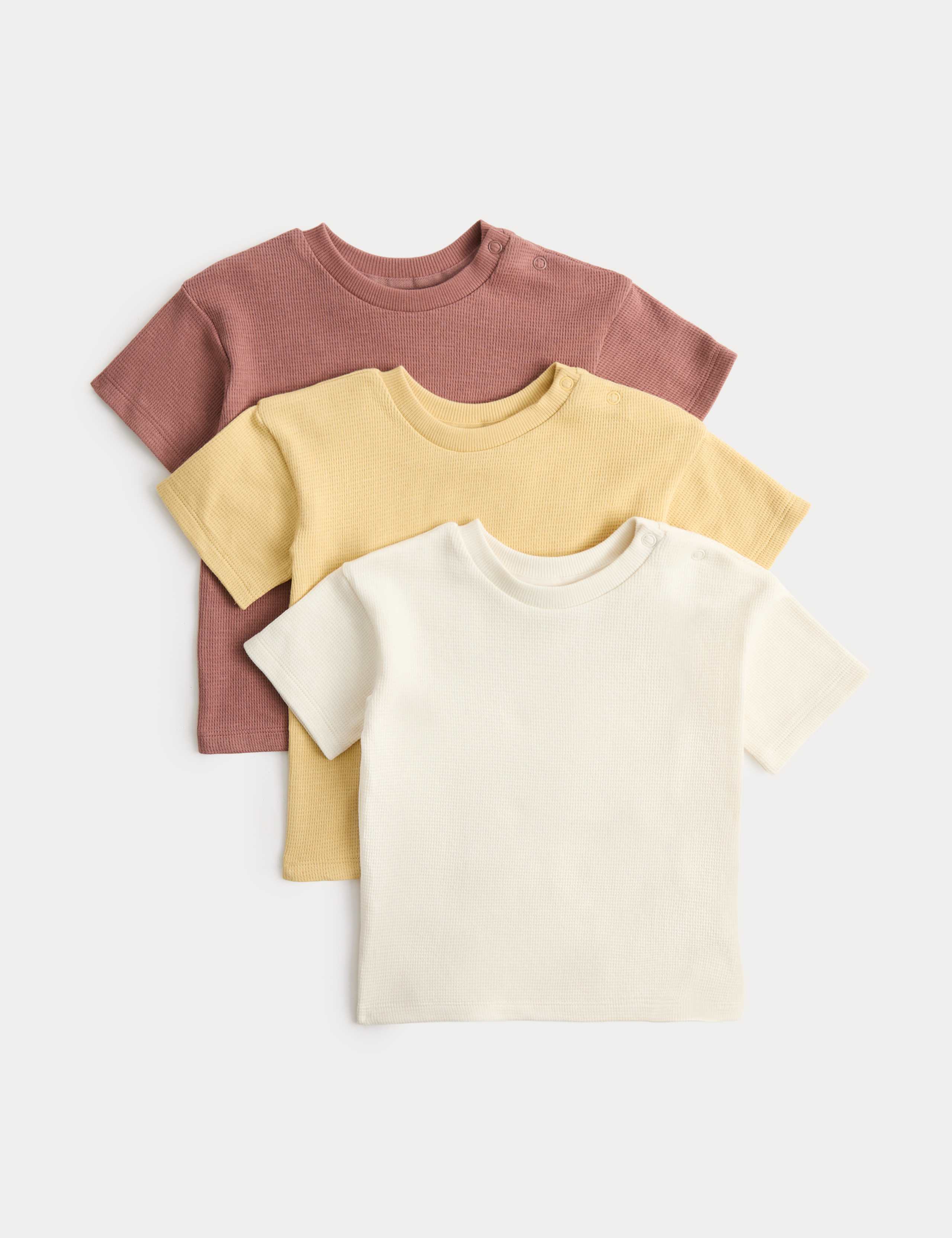 3 Pack Pure Cotton Tops (0-5 Yrs)