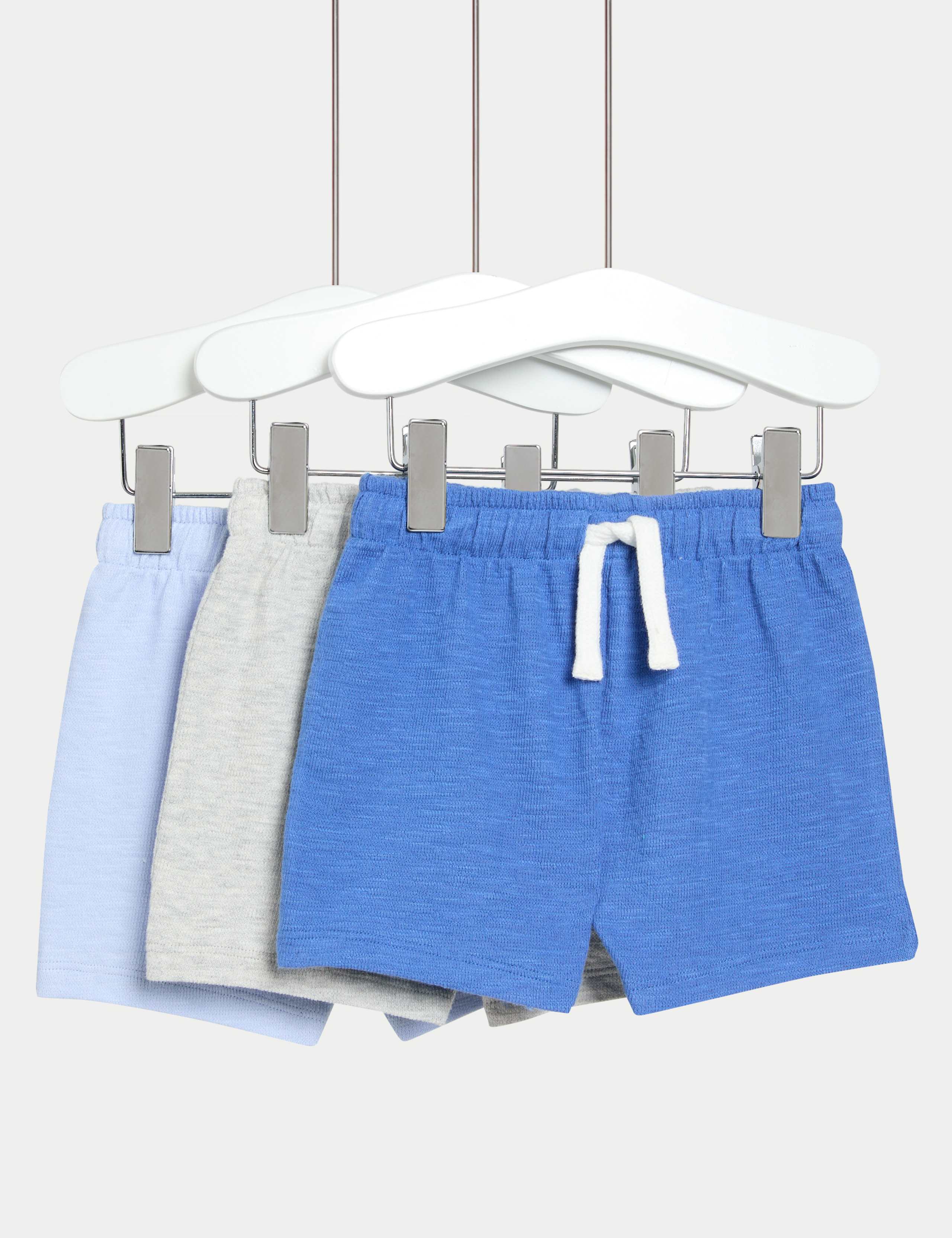 3pk Pure Cotton Shorts (0-3 Yrs)
