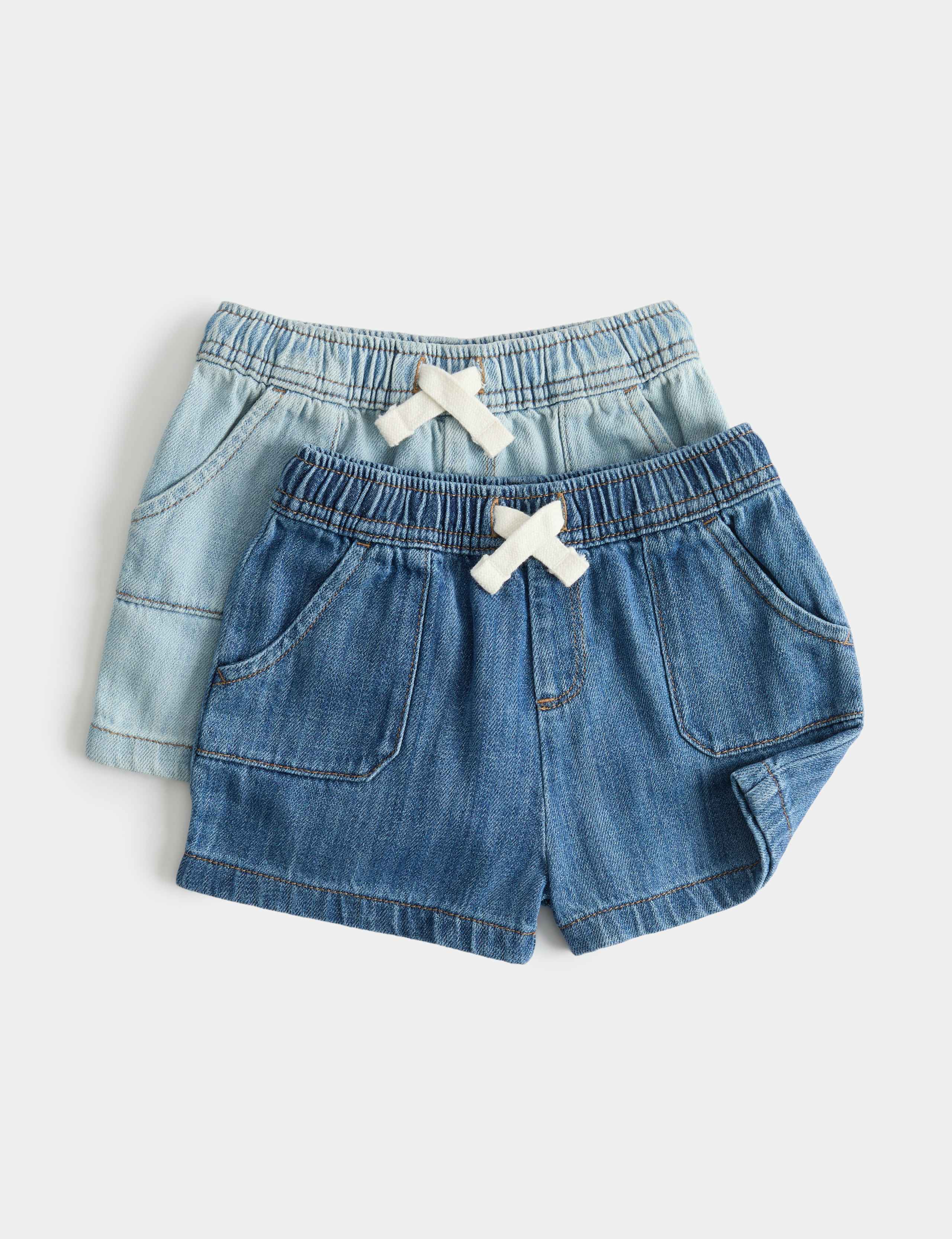 2 Pack Denim Shorts (0-3 Yrs)