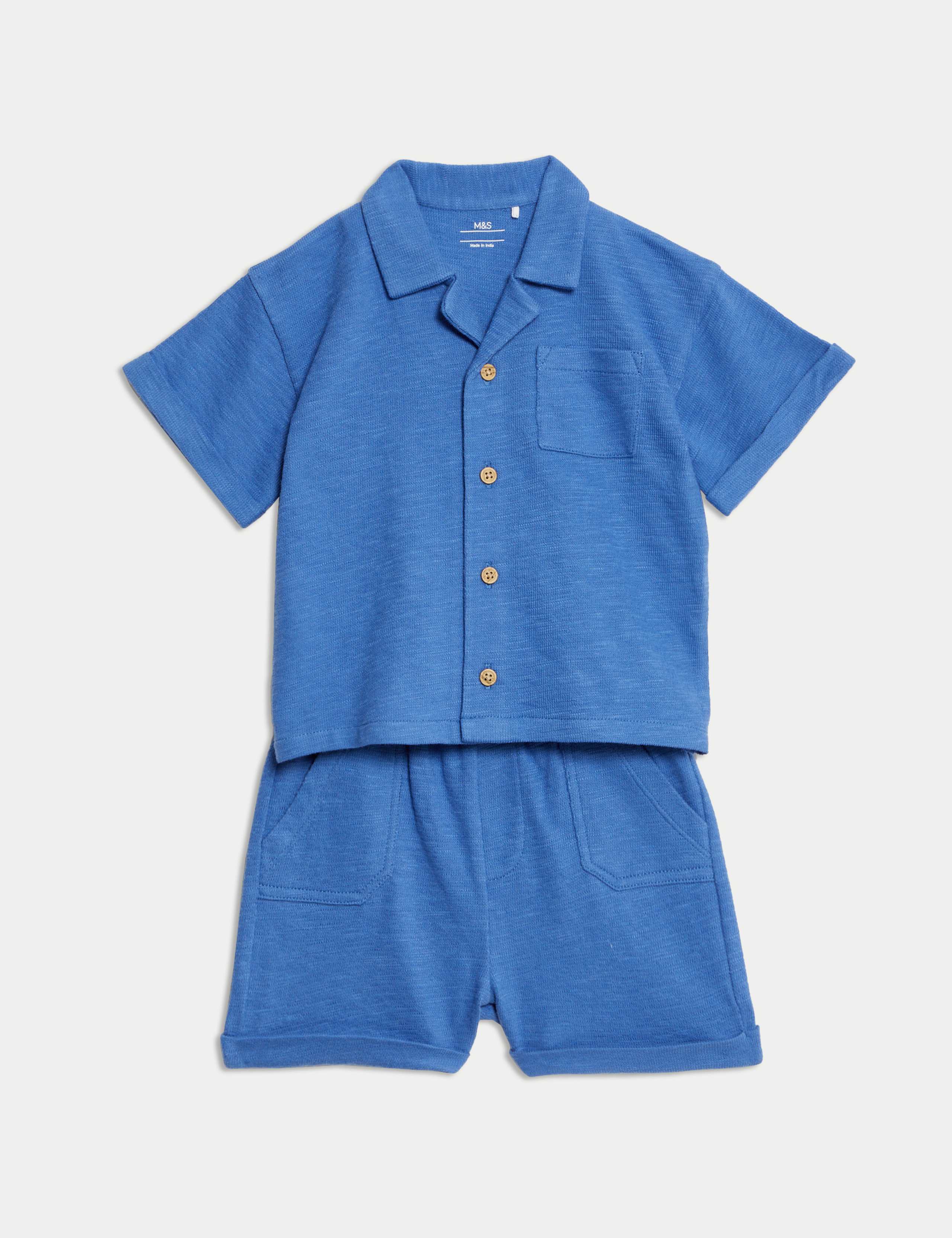 2pc Pure Cotton Shirt Outfit (0-3 Yrs)