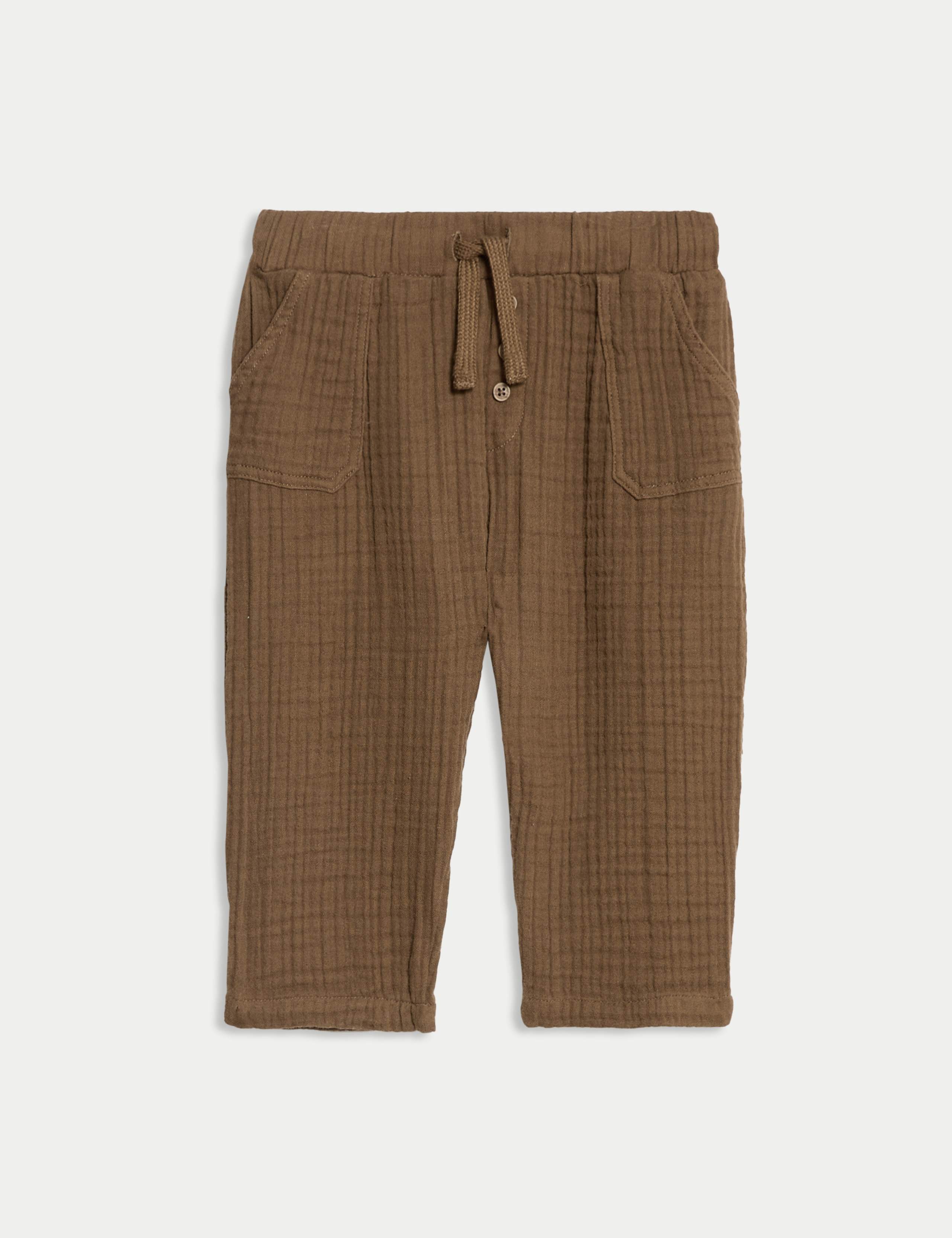 Pure Cotton Double Cloth Trousers (0-6 Yrs)