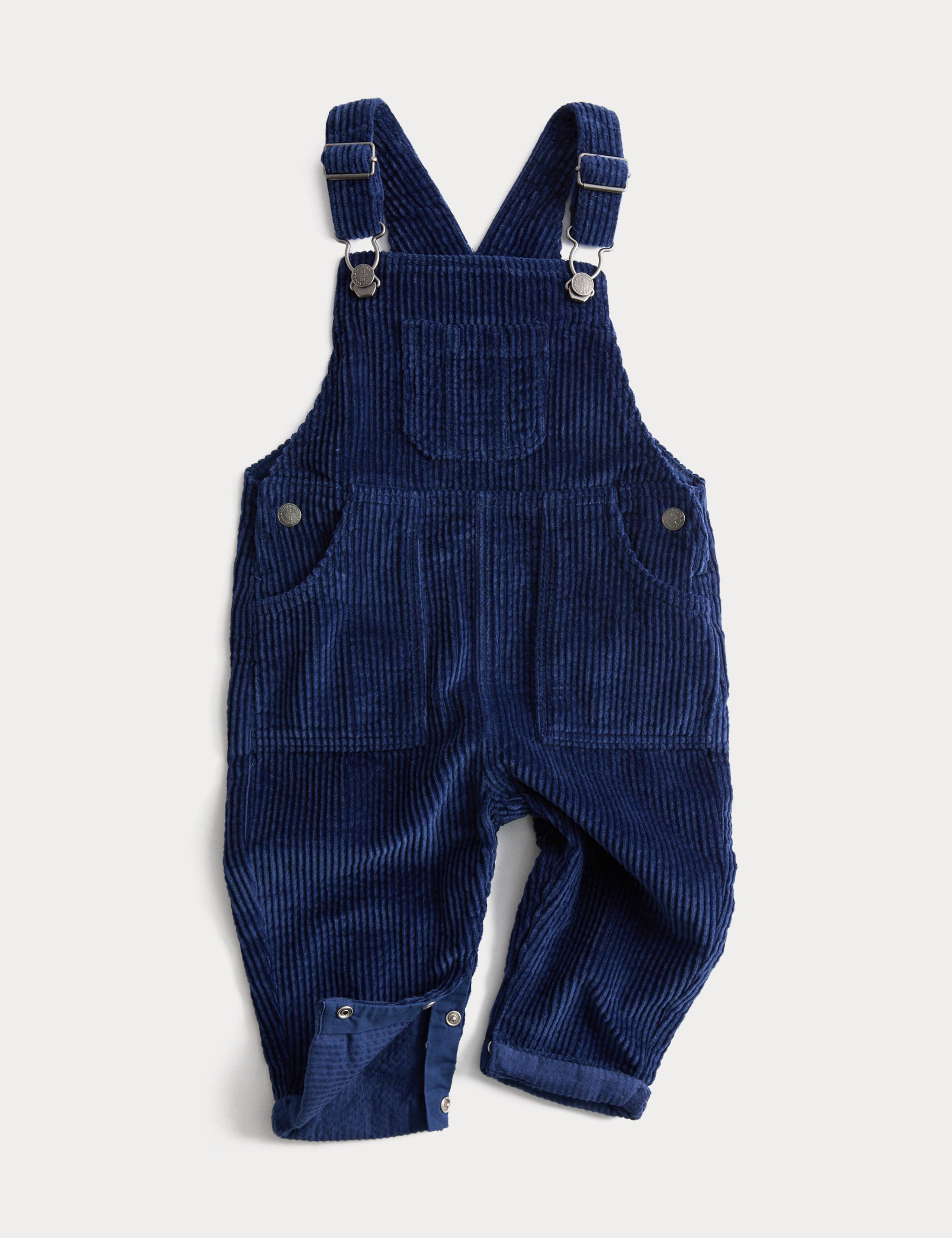 Pure Cotton Cord Dungarees (0-3 Yrs)