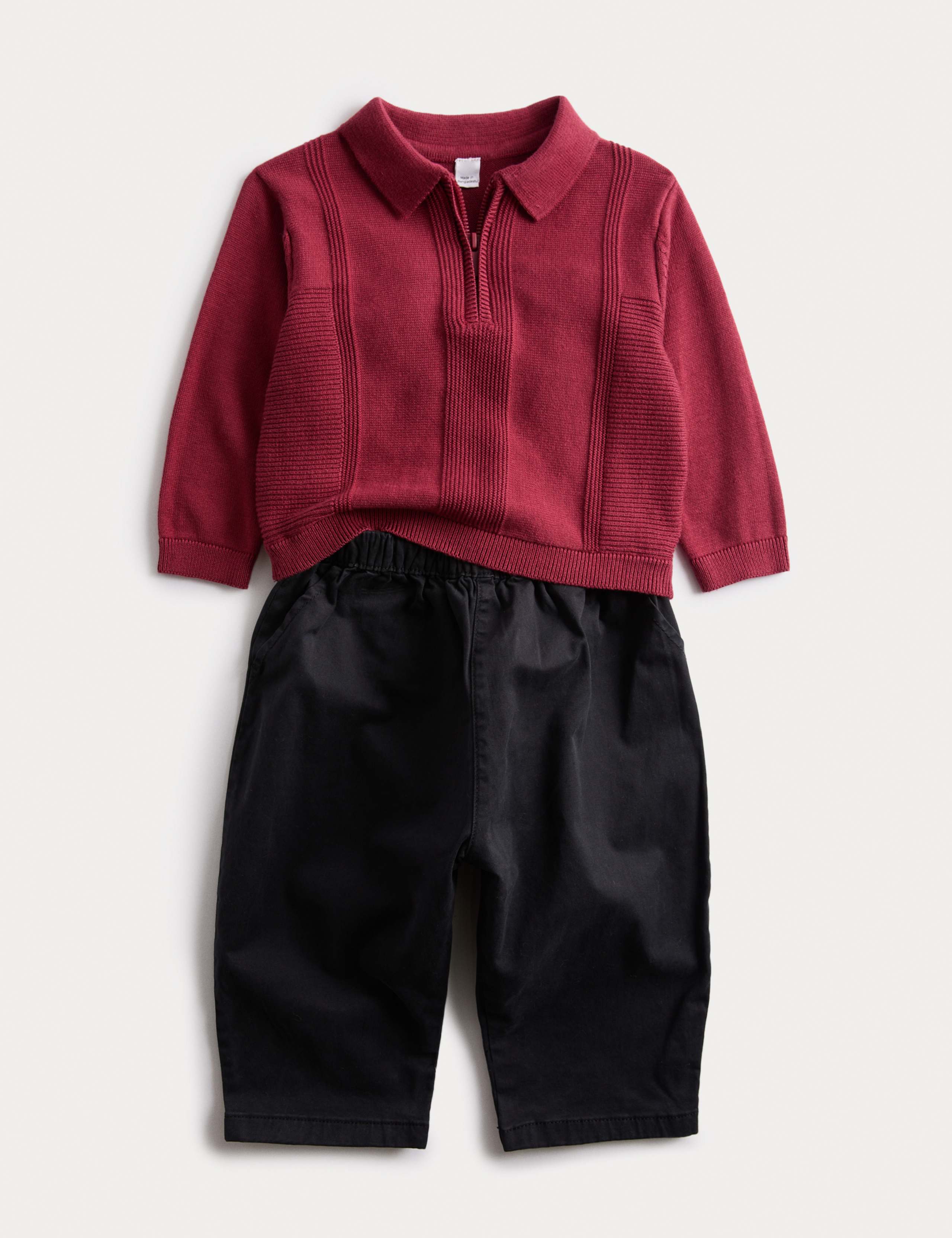 2pc Knitted Polo Outfit (0-6 Yrs)