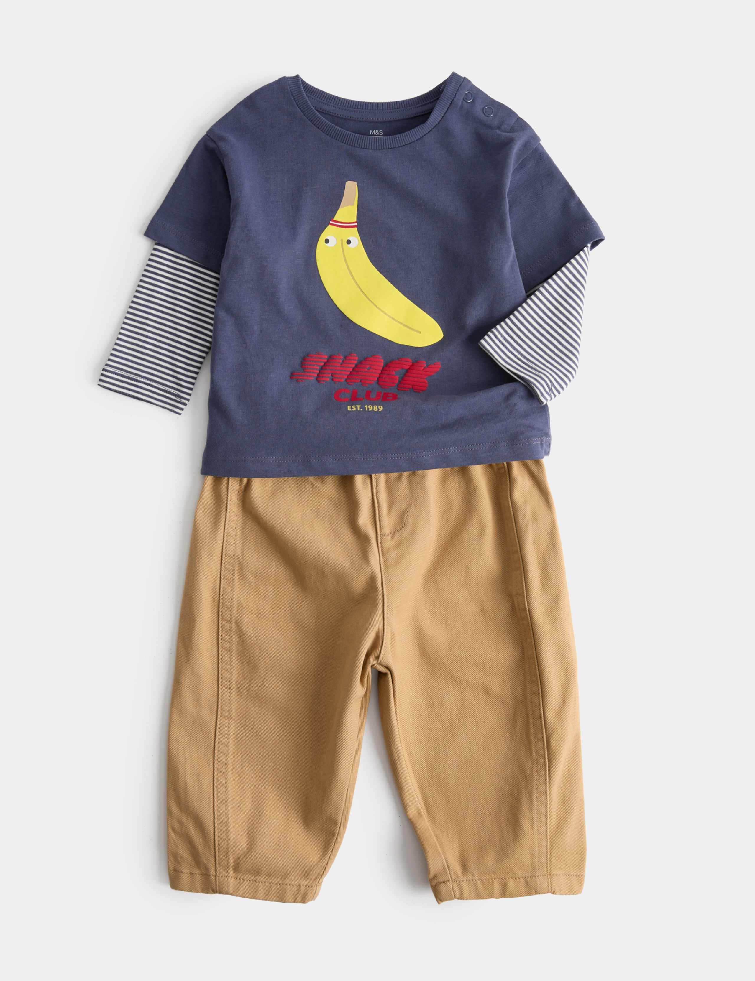 2 Piece Pure Cotton Top & Bottom Outfit (0-5 Yrs)