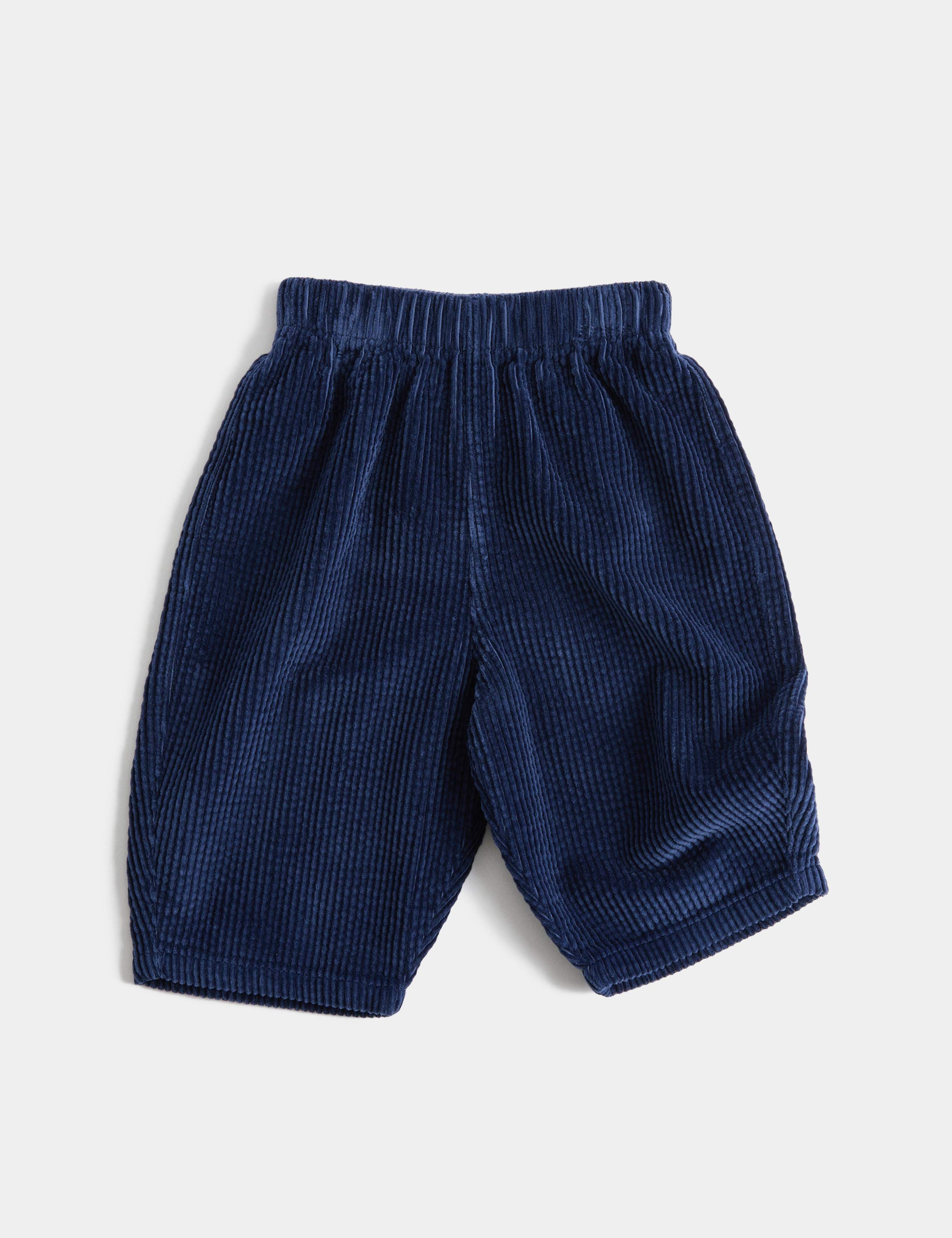 Plain Elasticated Waist Cord Trousers