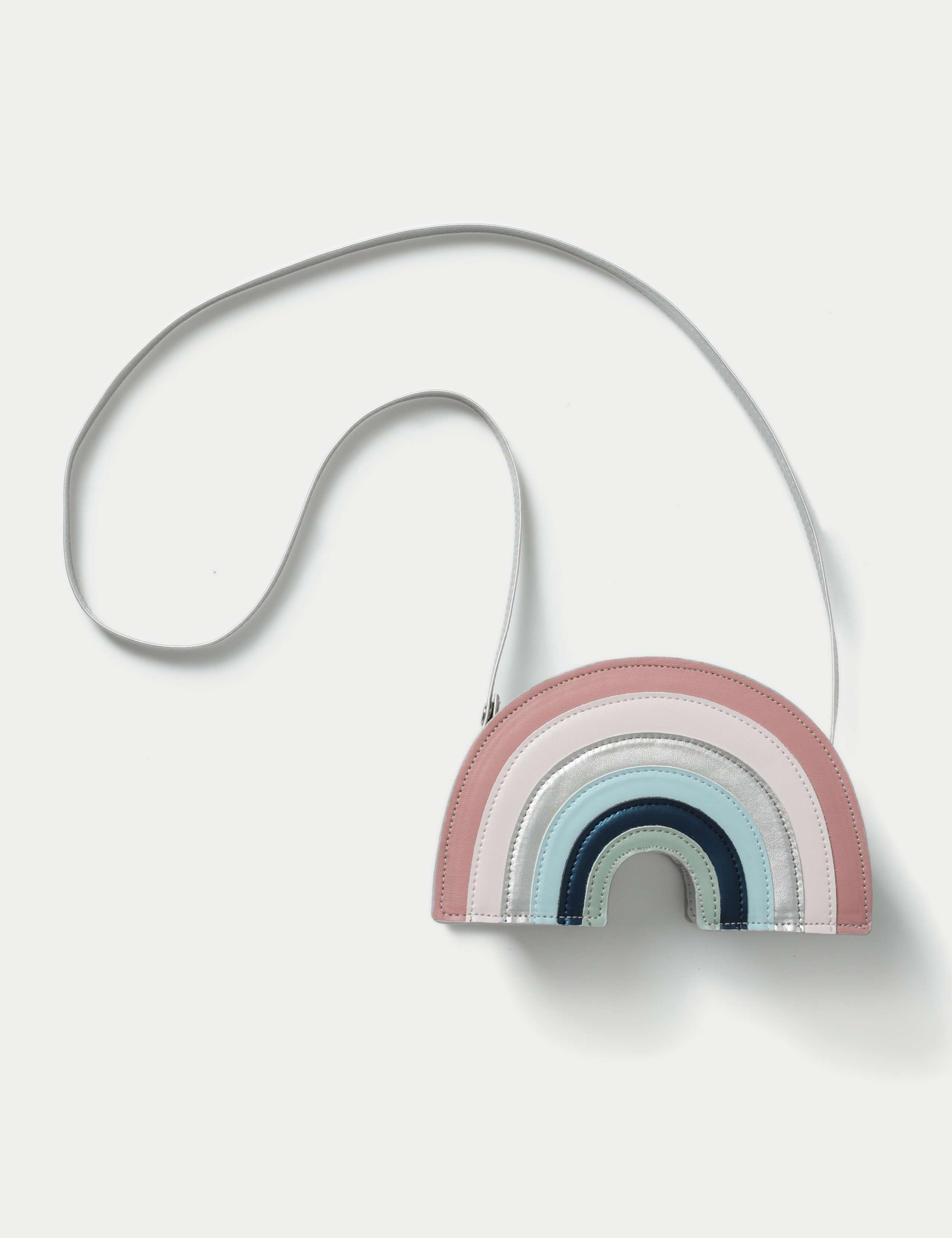 Silver Tone Sparkle Rainbow Bag