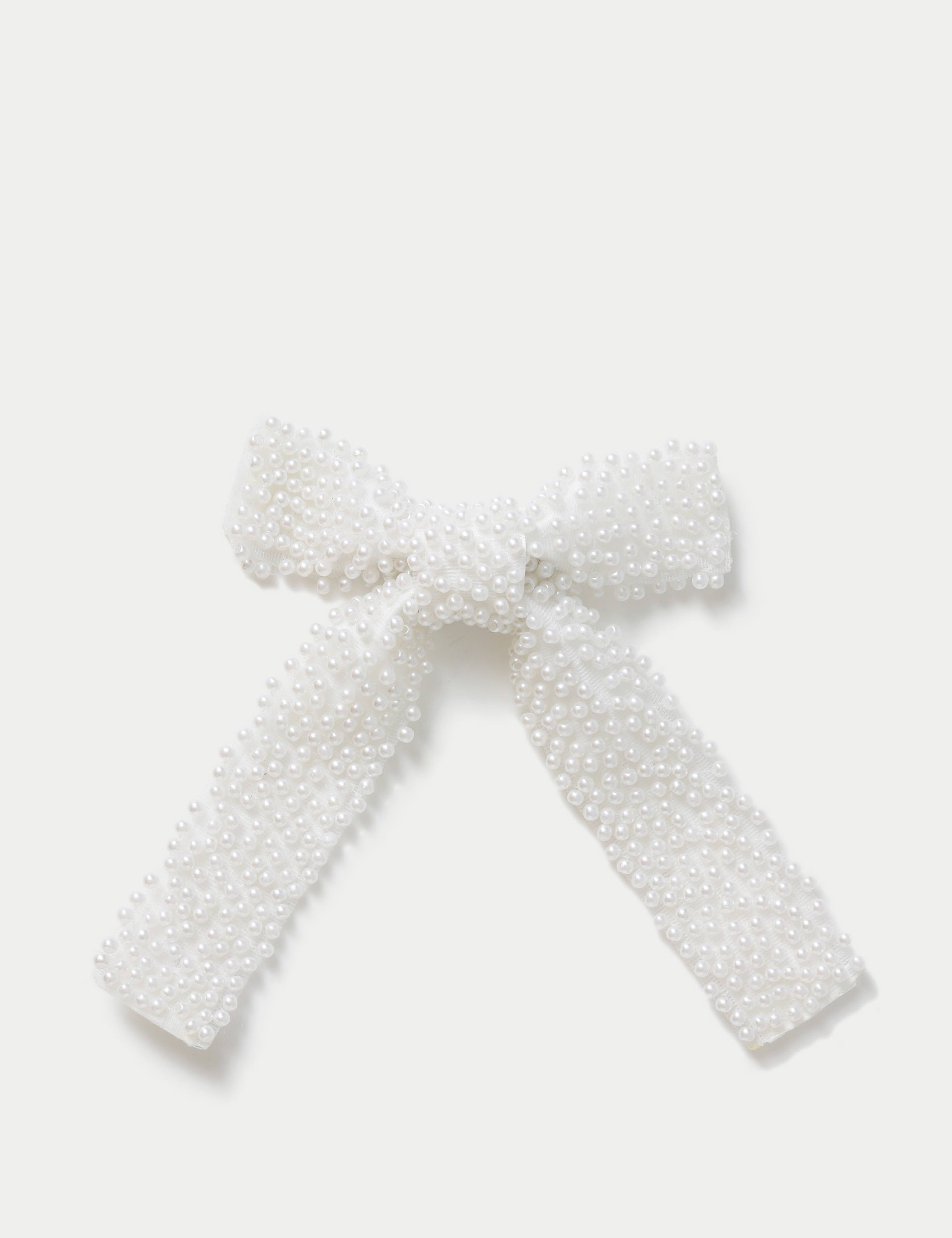 Pearl Embellished Bow