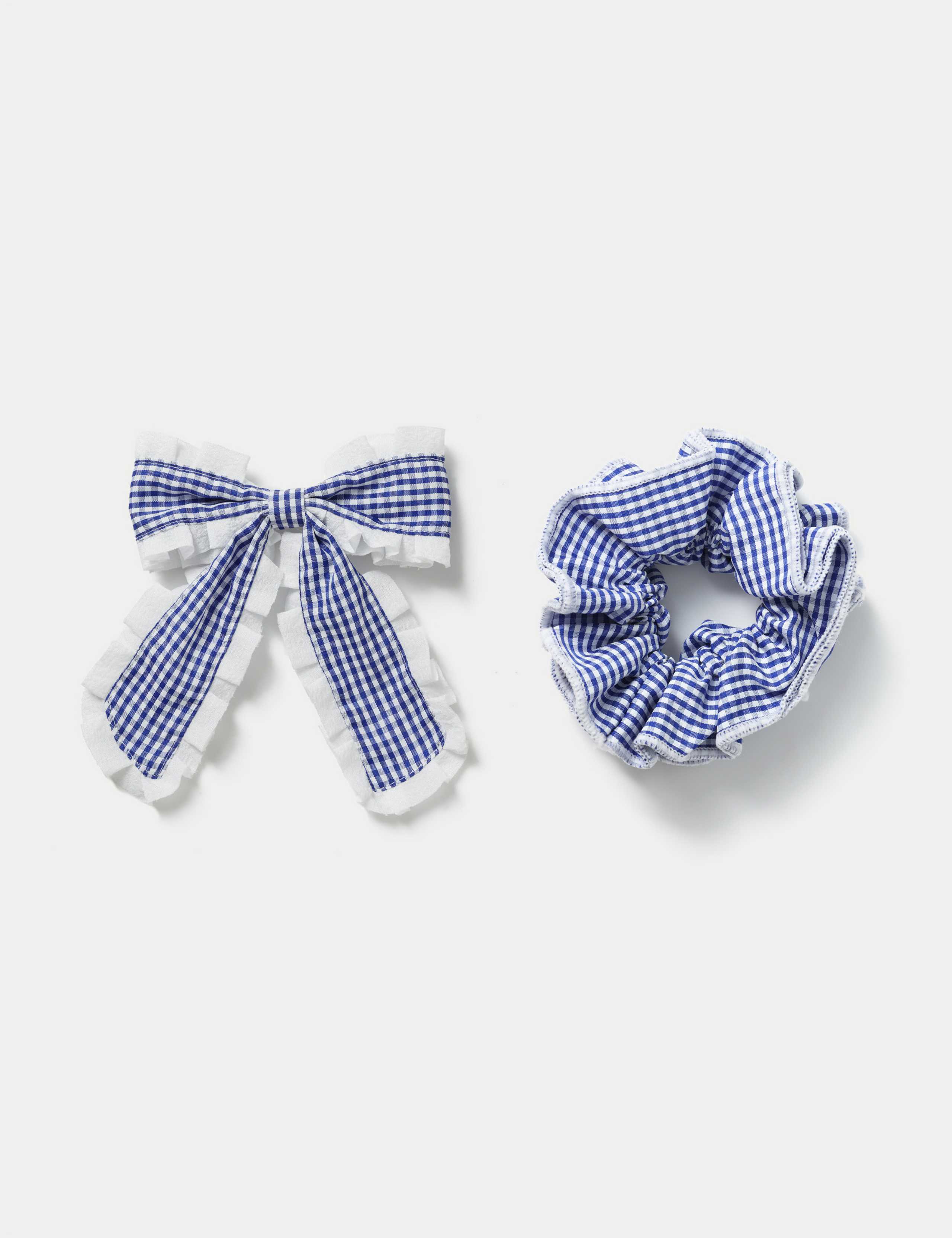 Back To School Gingham Scrunchie And Bow