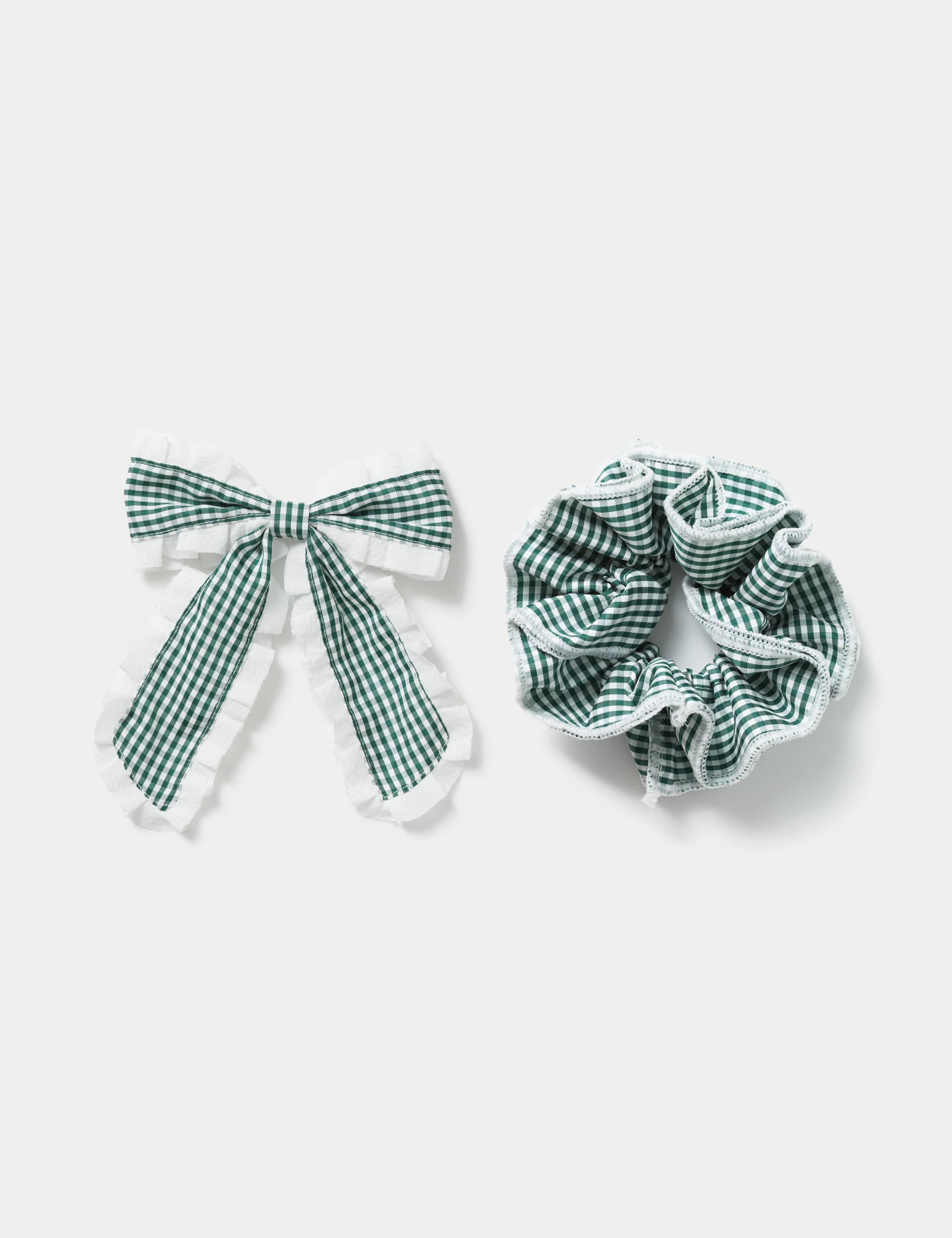 Back To School Gingham Scrunchie And Bow