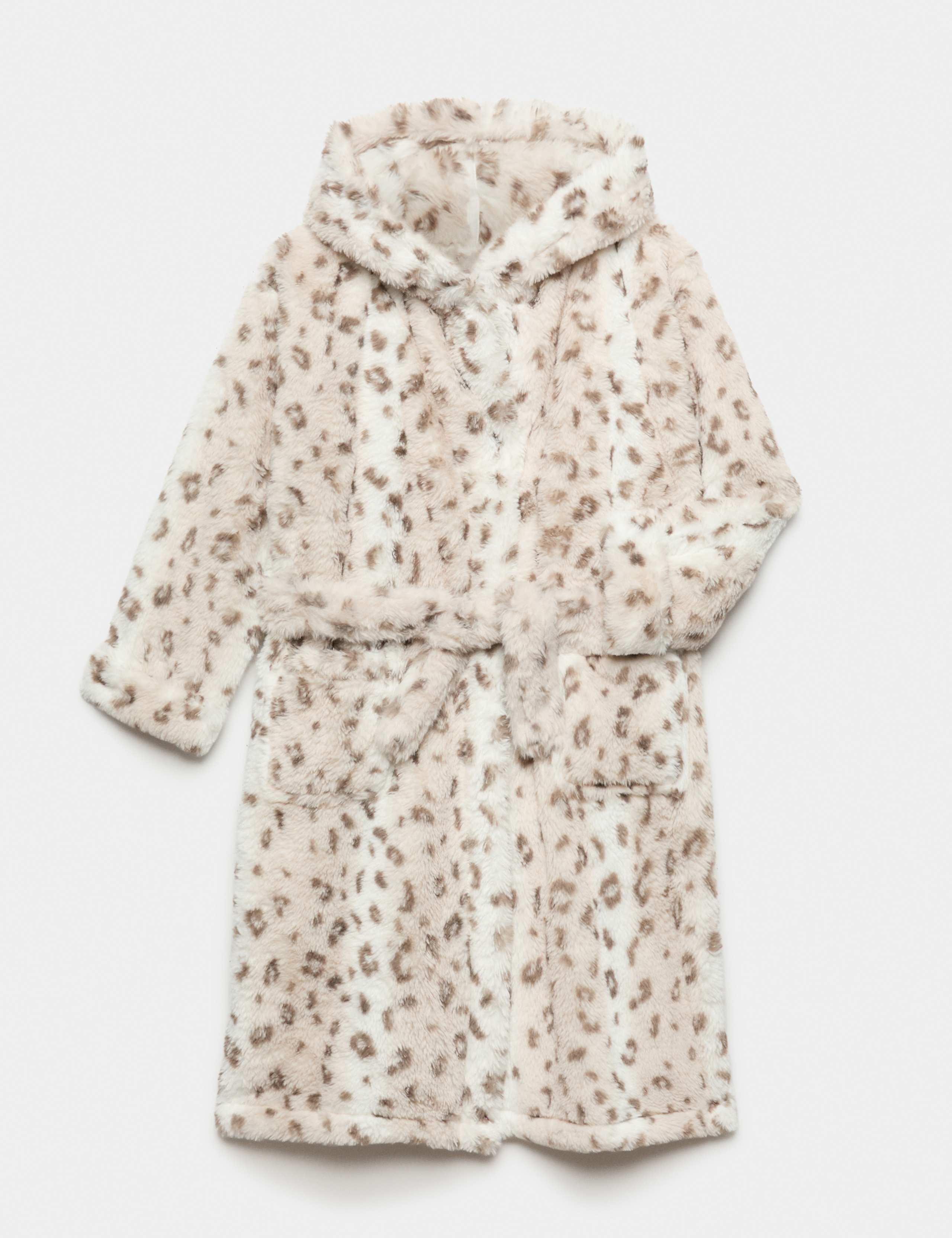 Kids' Fleece Leopard Print Dressing Gown (6-16 Yrs)