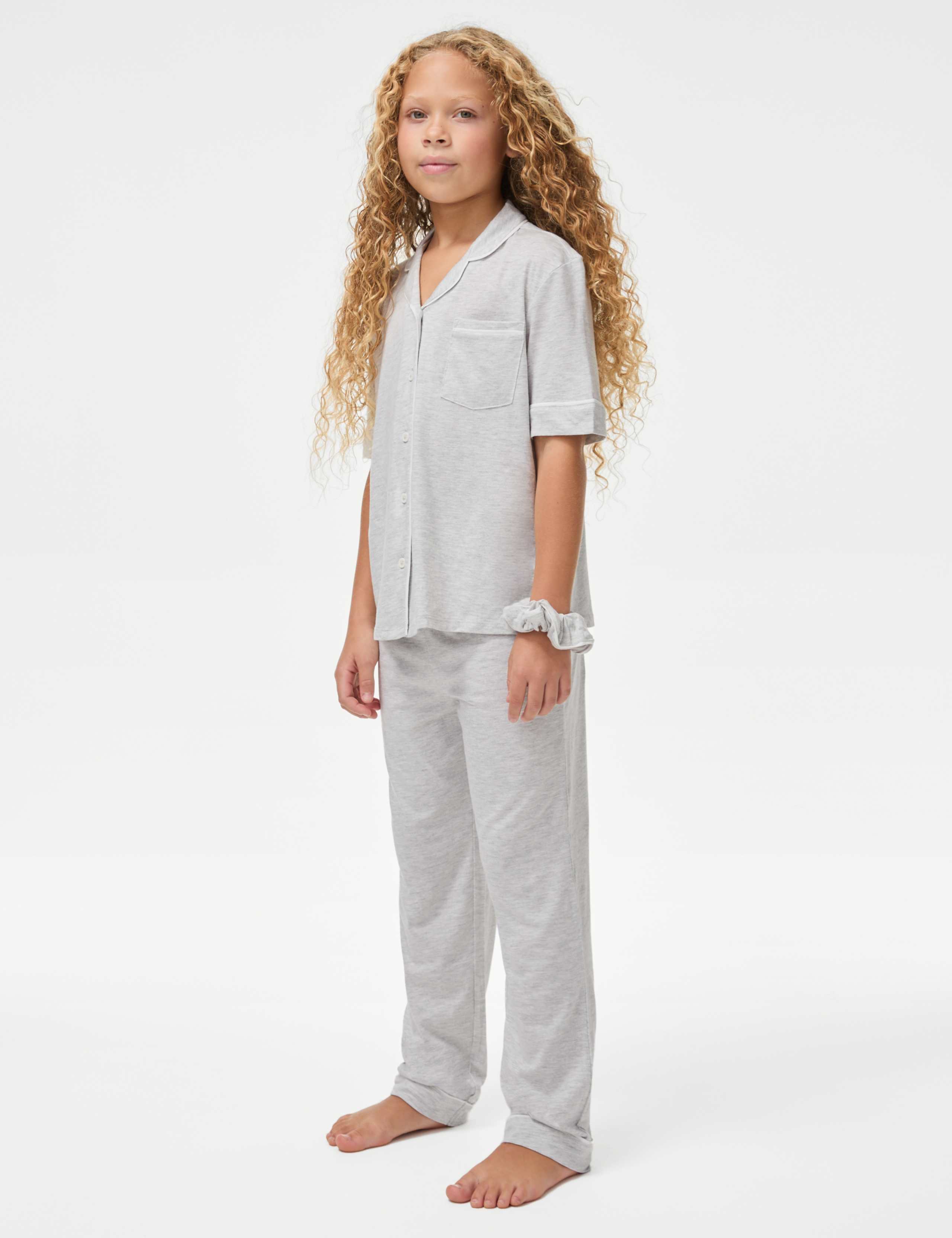 Modal Blend Pyjamas with Scrunchie (3-16 Yrs)