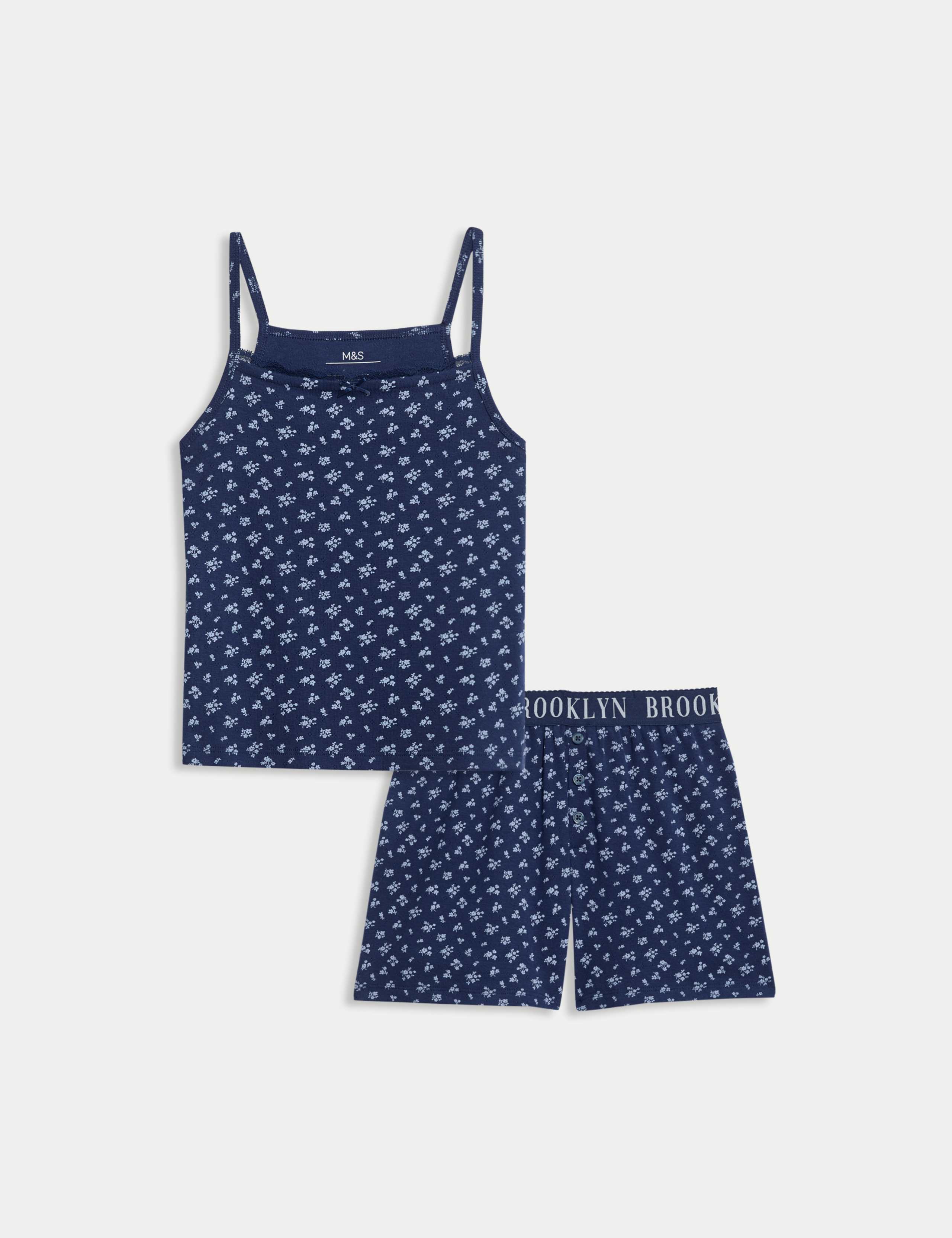 Pure Cotton Ditsy Floral Pyjamas (6-16 Yrs)