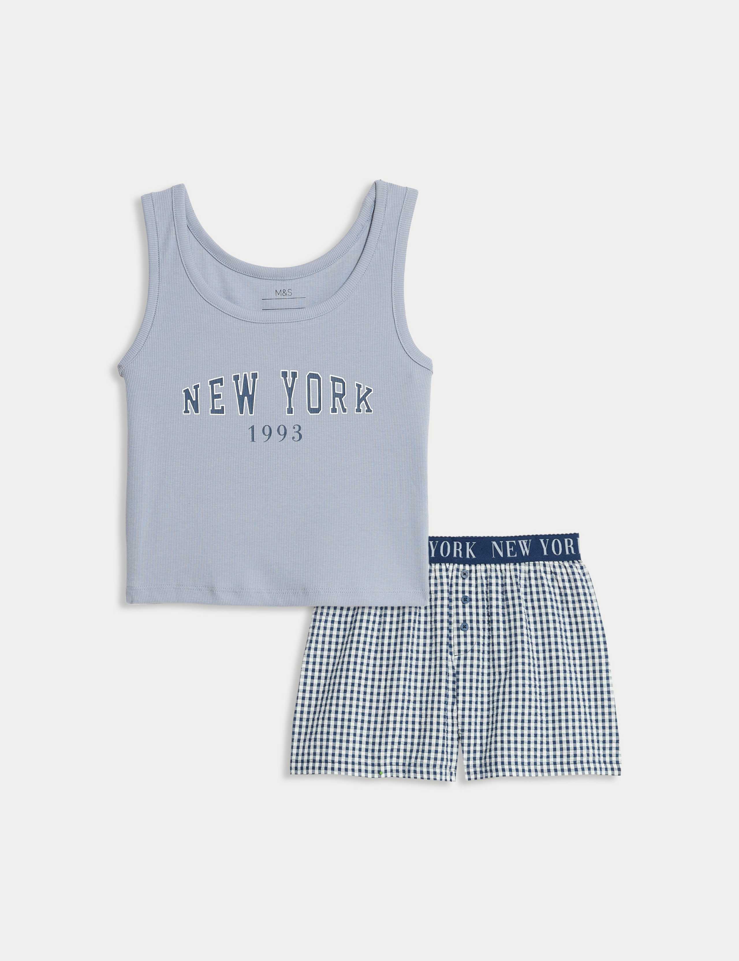 Cotton Rich Checked Pyjamas (6-16 Yrs)