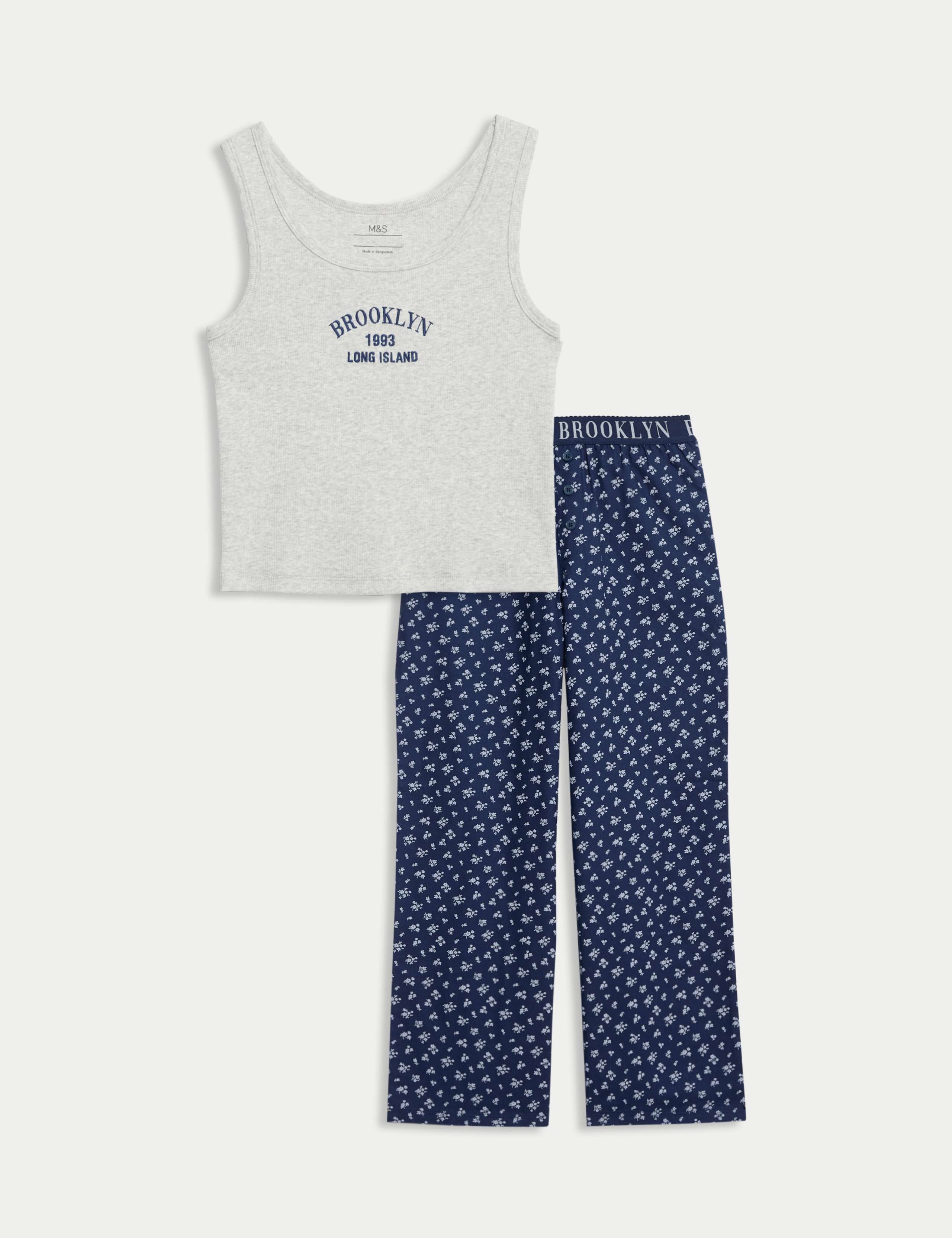 Cotton Rich Ditsy Floral Pyjamas (6-16 Yrs)
