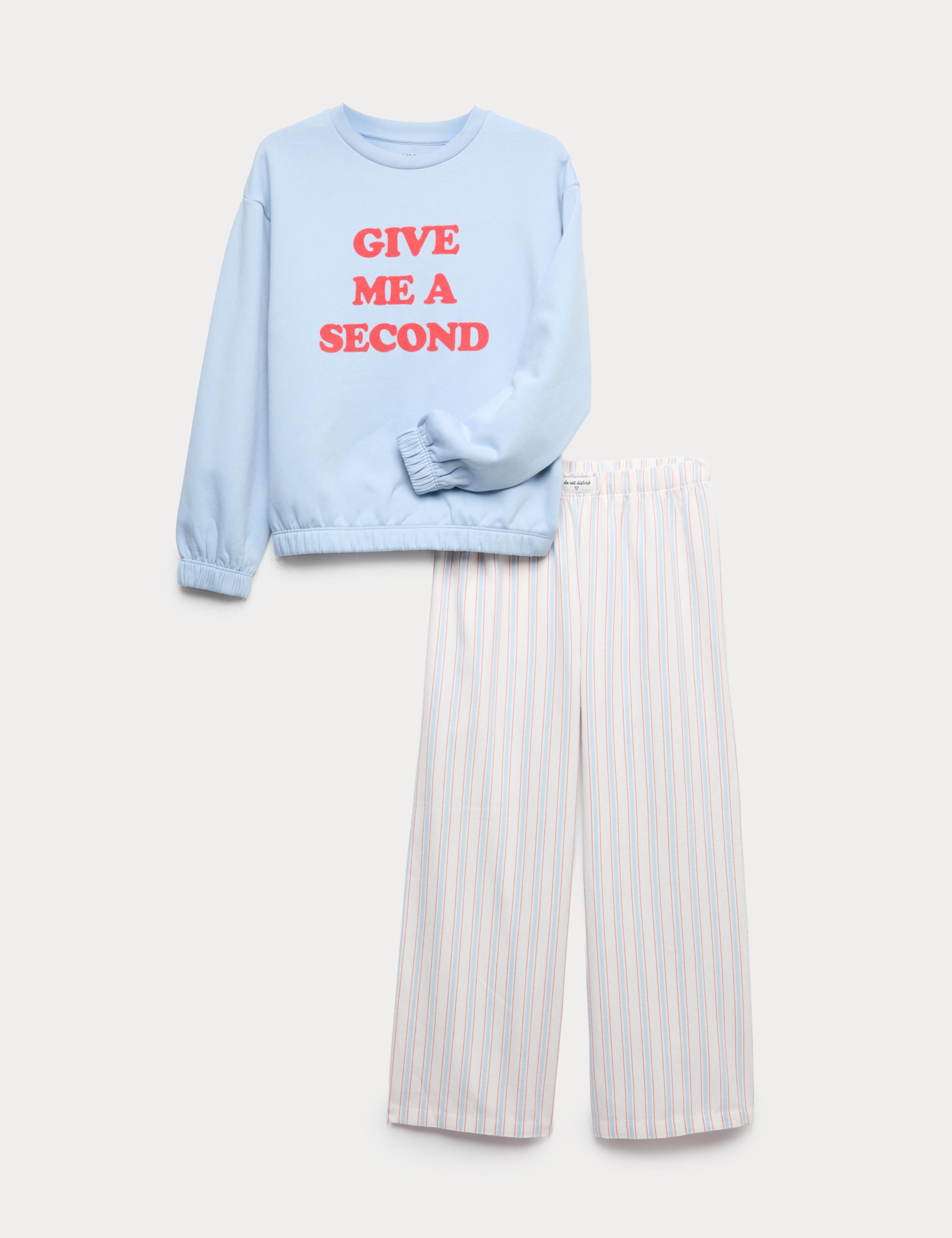 Cotton Rich Give Me A Second Pyjamas (6-16 Yrs)