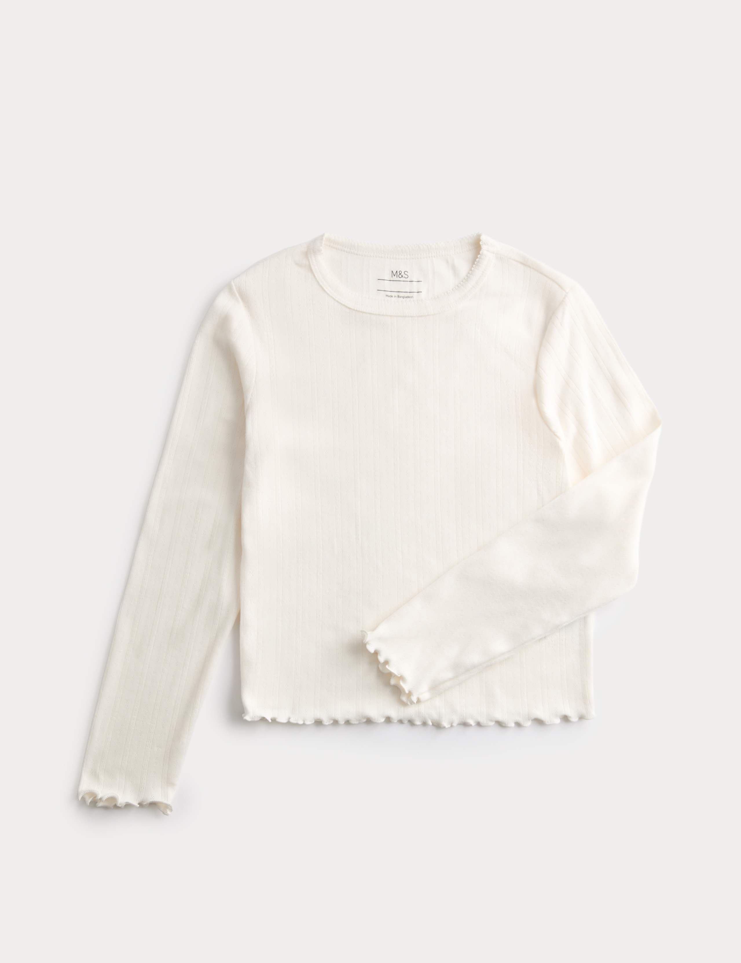 Pointelle Pyjama Top (6-16 Yrs)