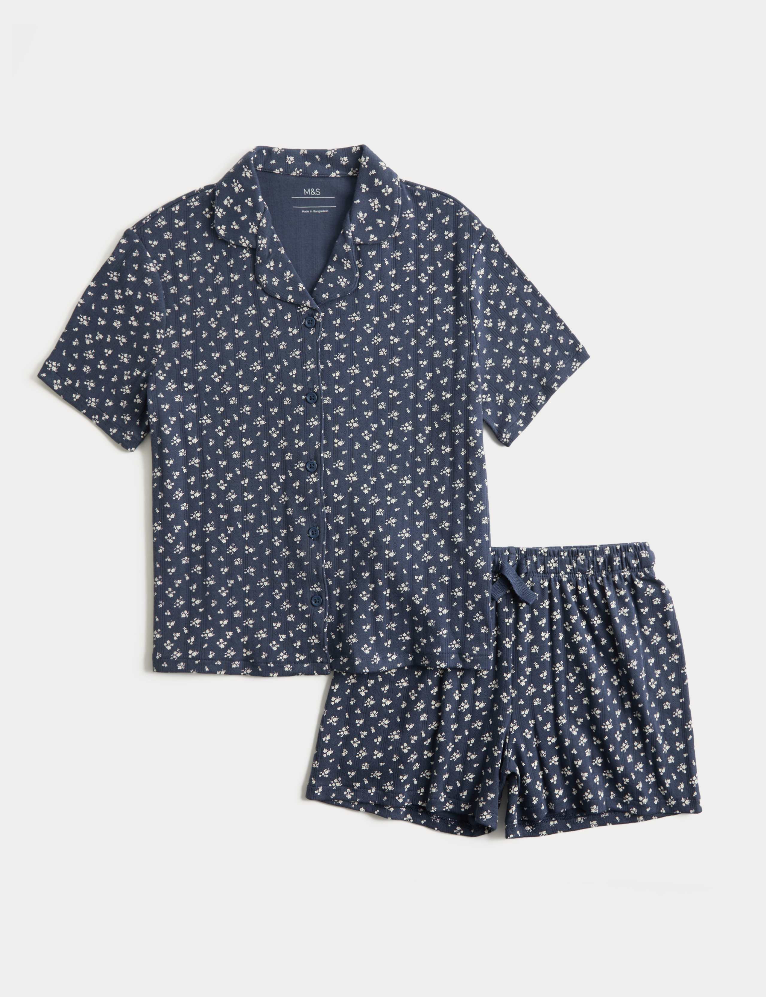 Kids' Cotton Rich Floral Short Pyjamas (6-16 Yrs)