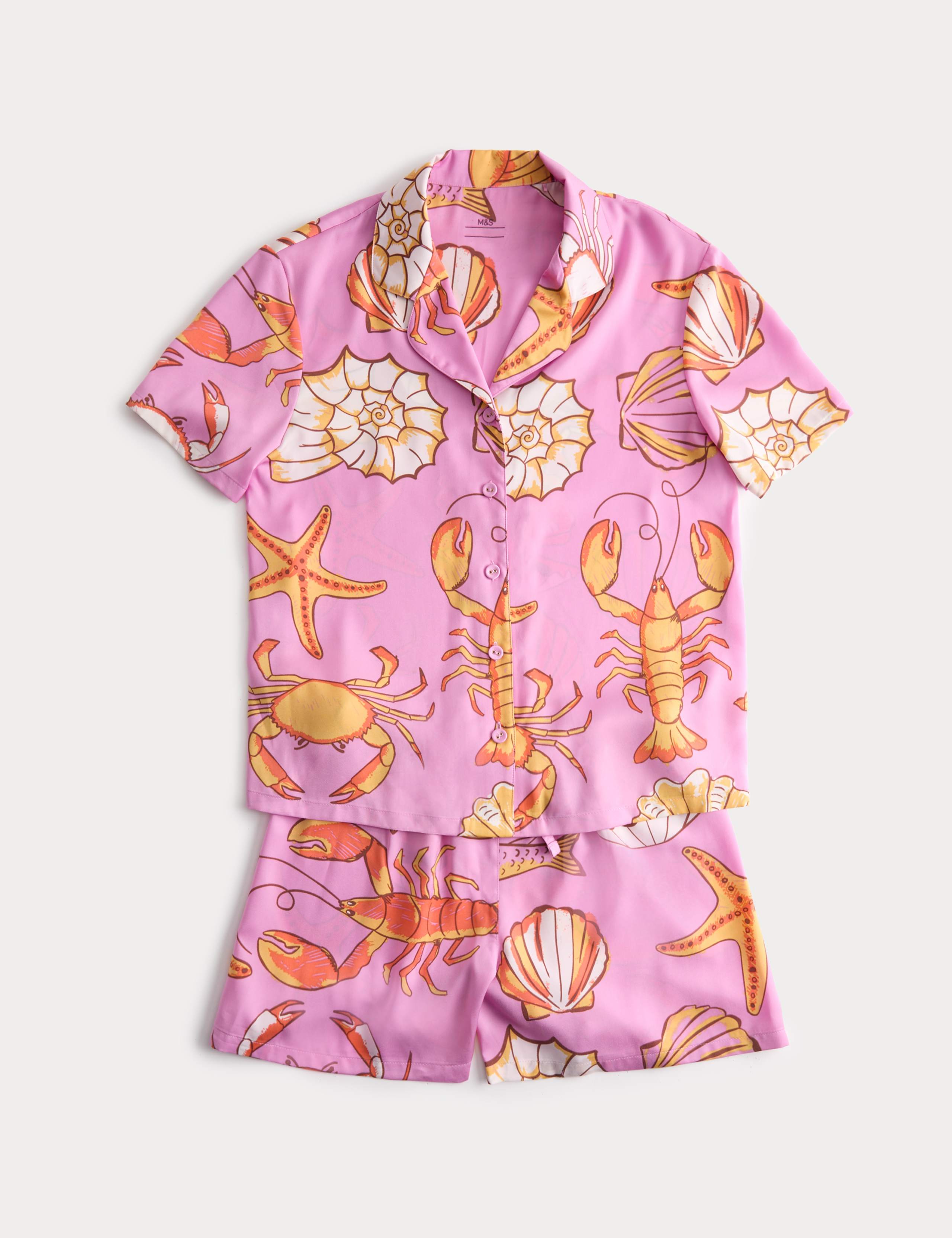 Satin Shell Print Pyjamas (6-16 Years)