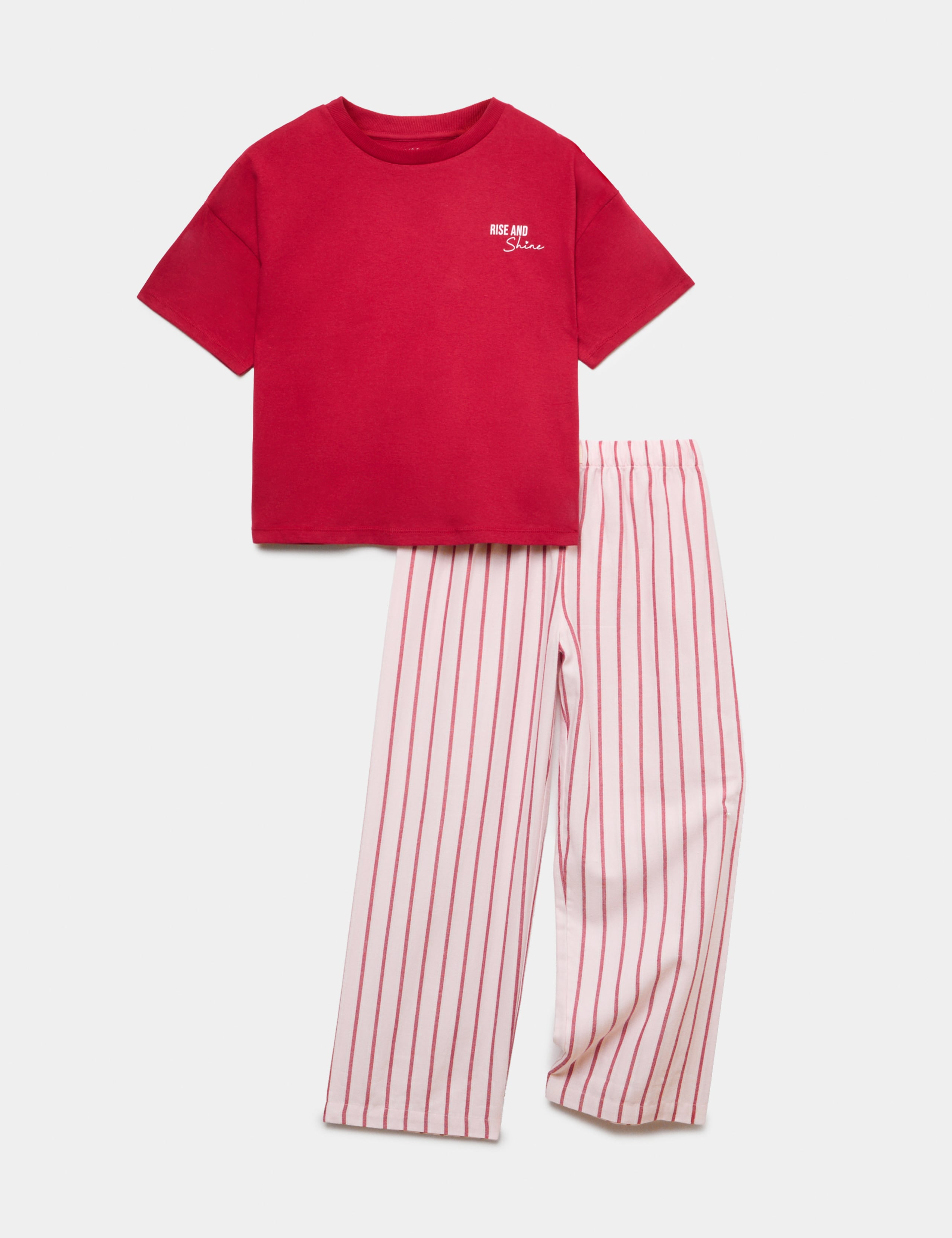 Pure Cotton Breakfast Graphic Pyjamas (6-16 Yrs)