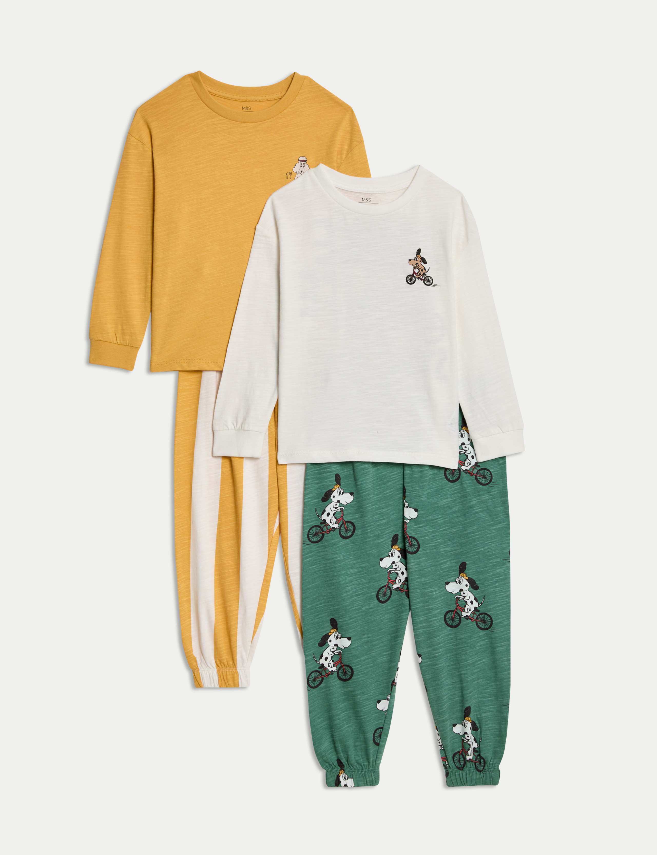 KIDS 2PK DOG GRAPHIC PYJAMA SET