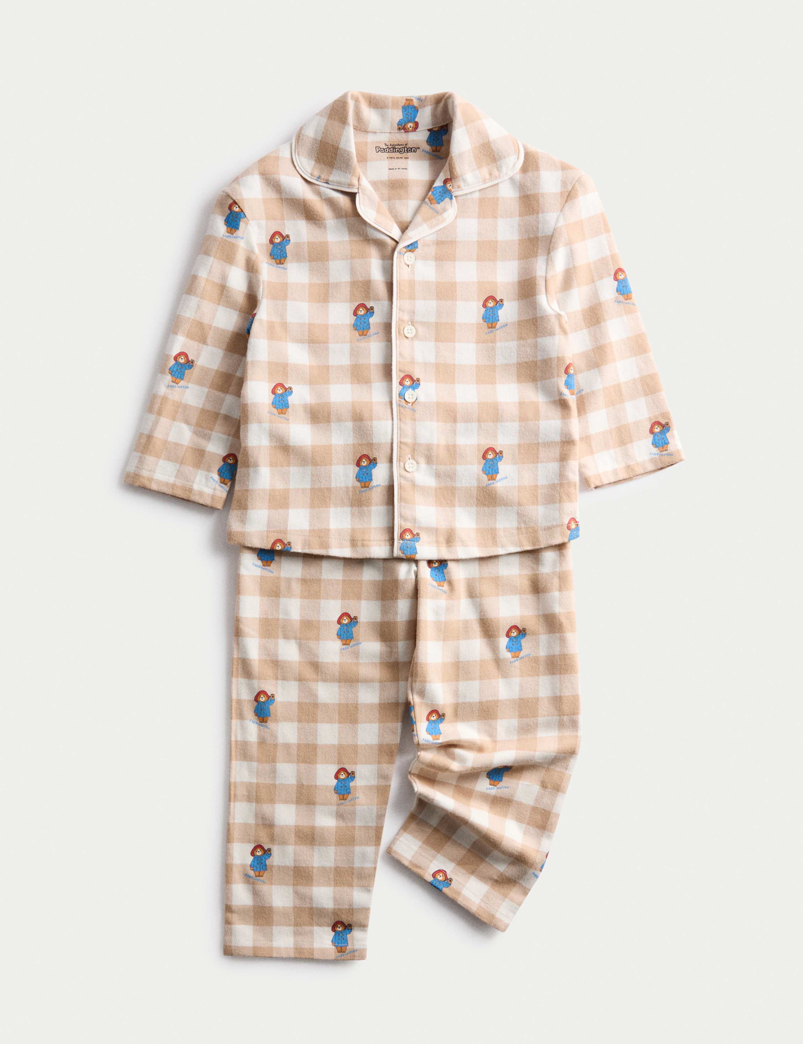 Pure Cotton Checked Paddington™ Pyjamas (1-8 Yrs)