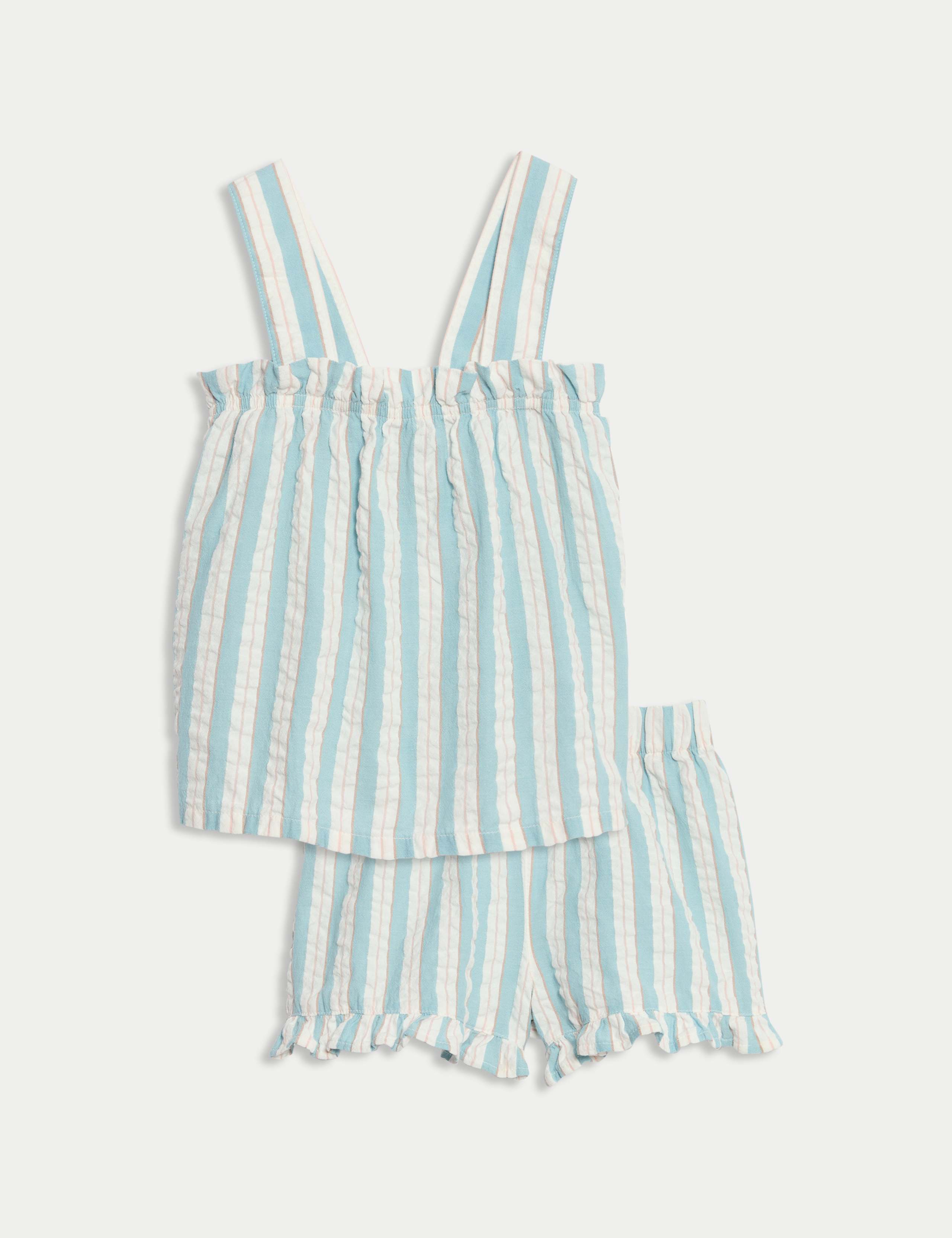 Pure Cotton Striped Pyjamas (1-8 Yrs)