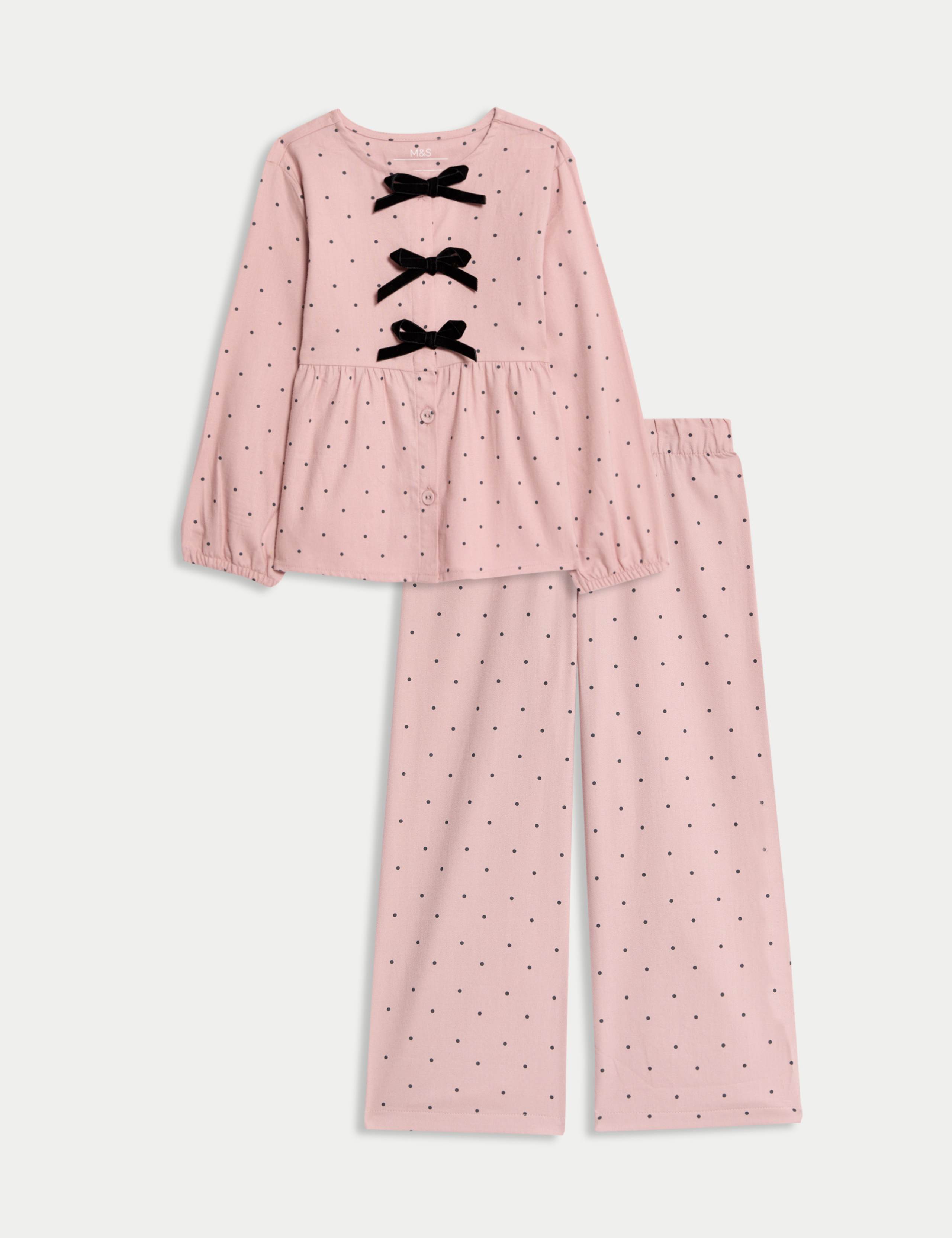 Pure Cotton Spotted Pyjamas (12 Mths - 8 Yrs)