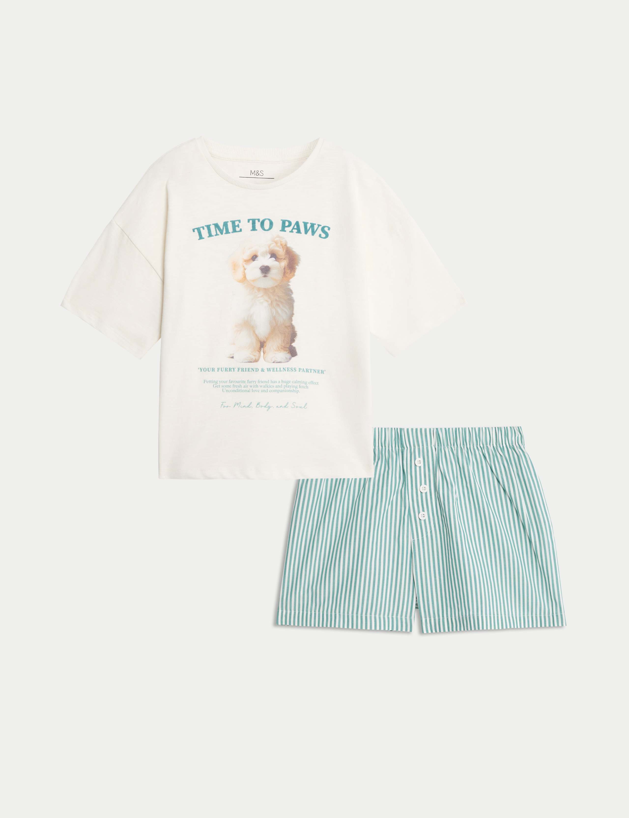 Pure Cotton Dog Pyjamas (1-16 Yrs)