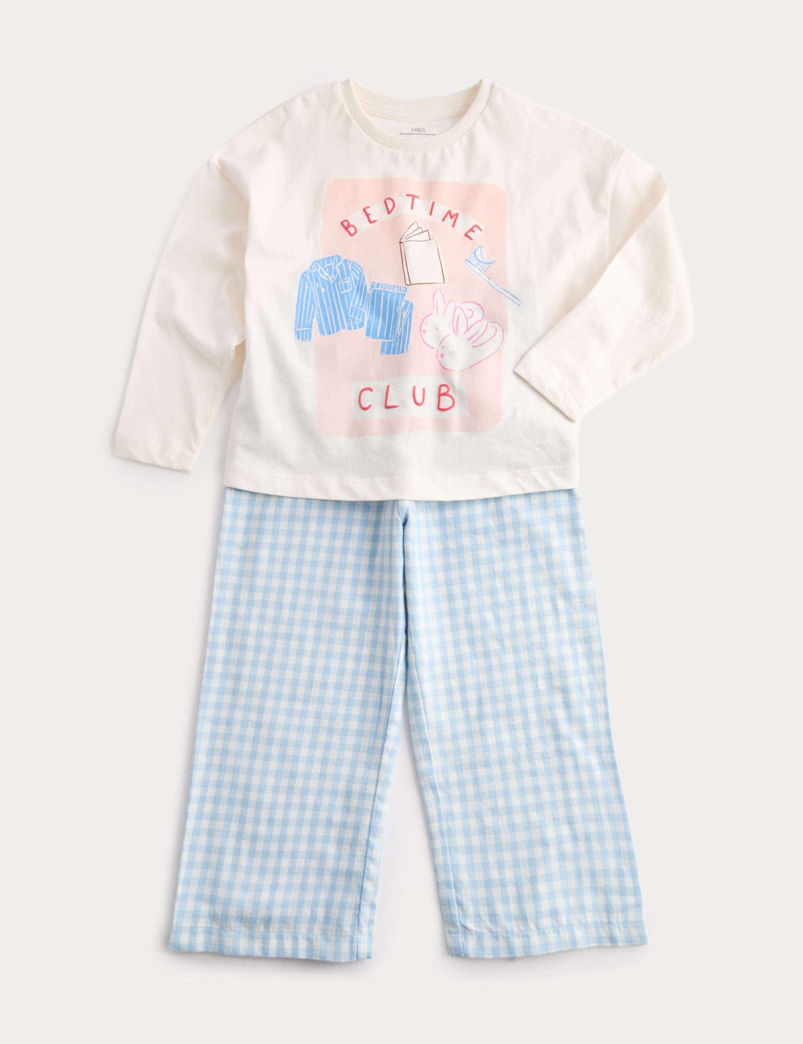 Pure Cotton Bedtime Graphic Pyjamas (1-8 Yrs)