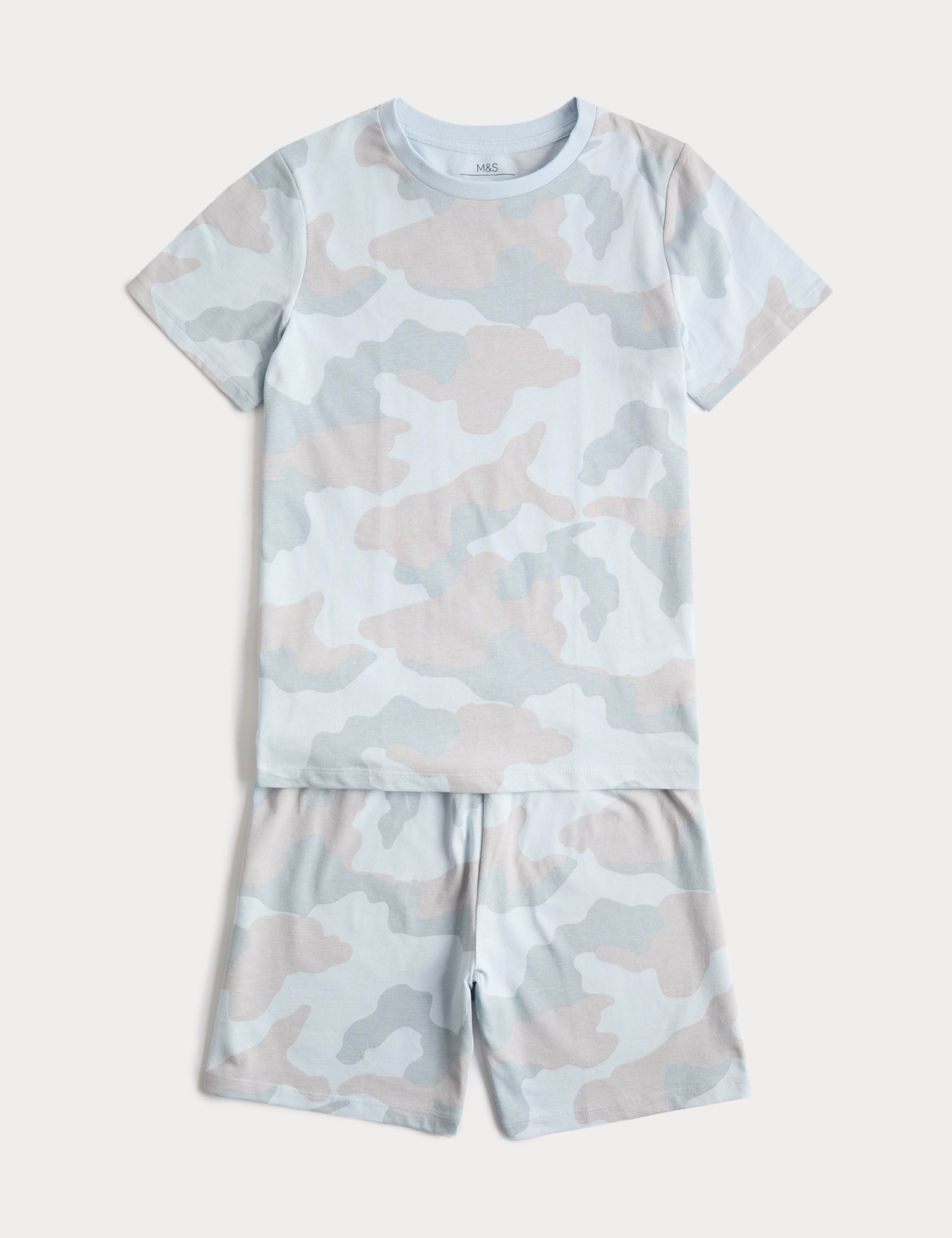 Kids' Camouflage Patterned Short Pyjamas (1-16 Yrs)