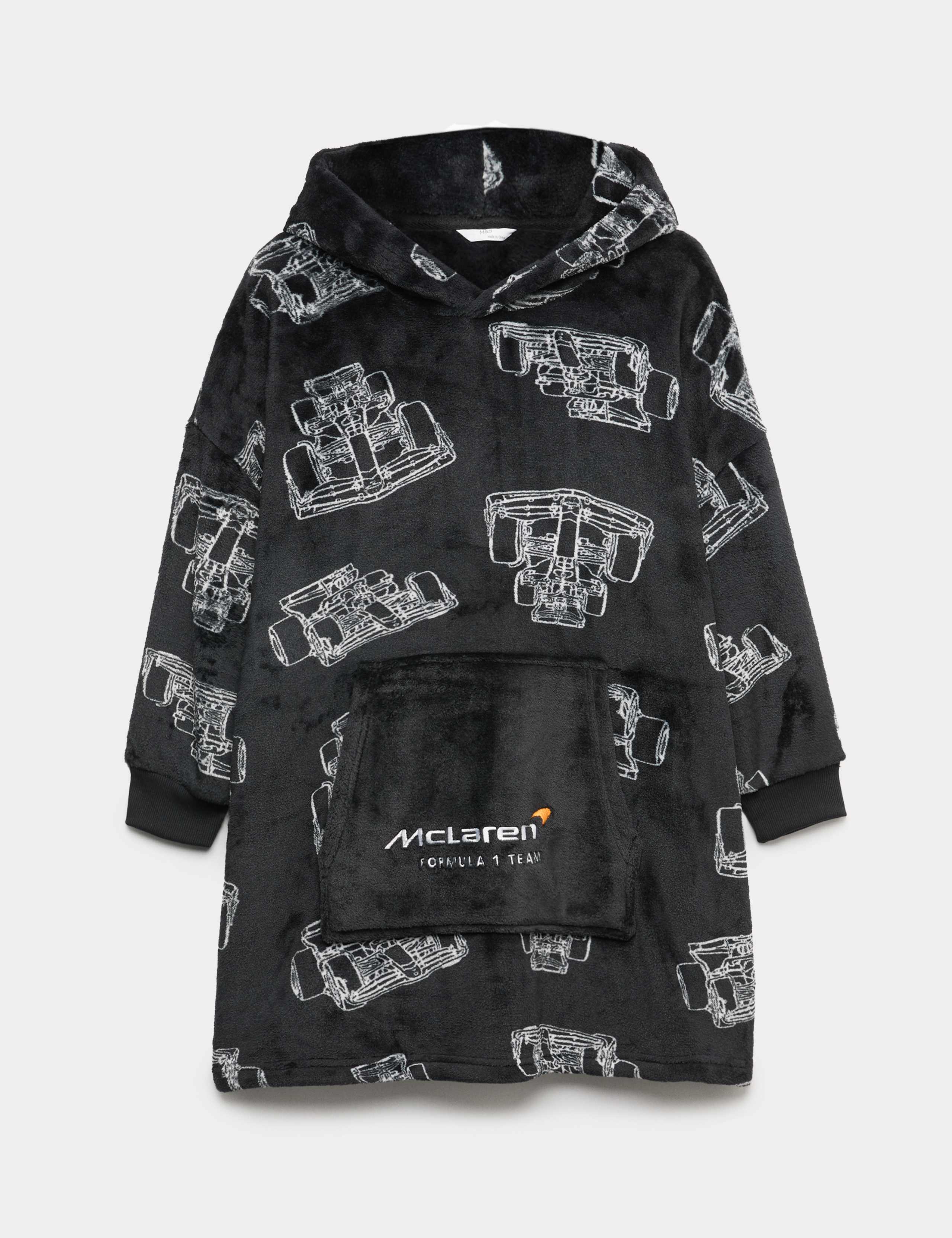 McLaren™ Fleece Shimmer Oversized Hoodie (5-16 Yrs)