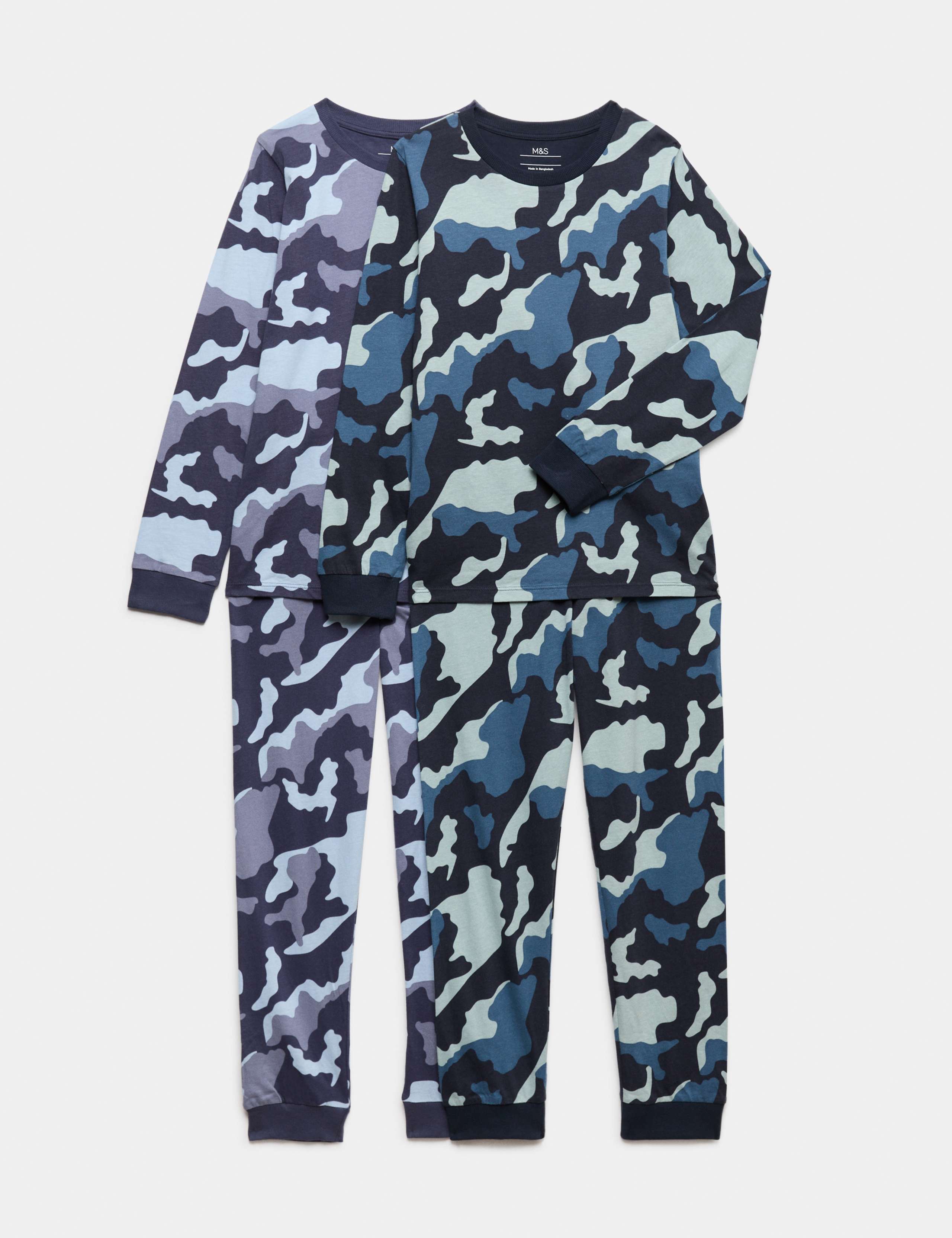 2 Pack Camouflage Pyjama Sets (12 Mths-16 Yrs)