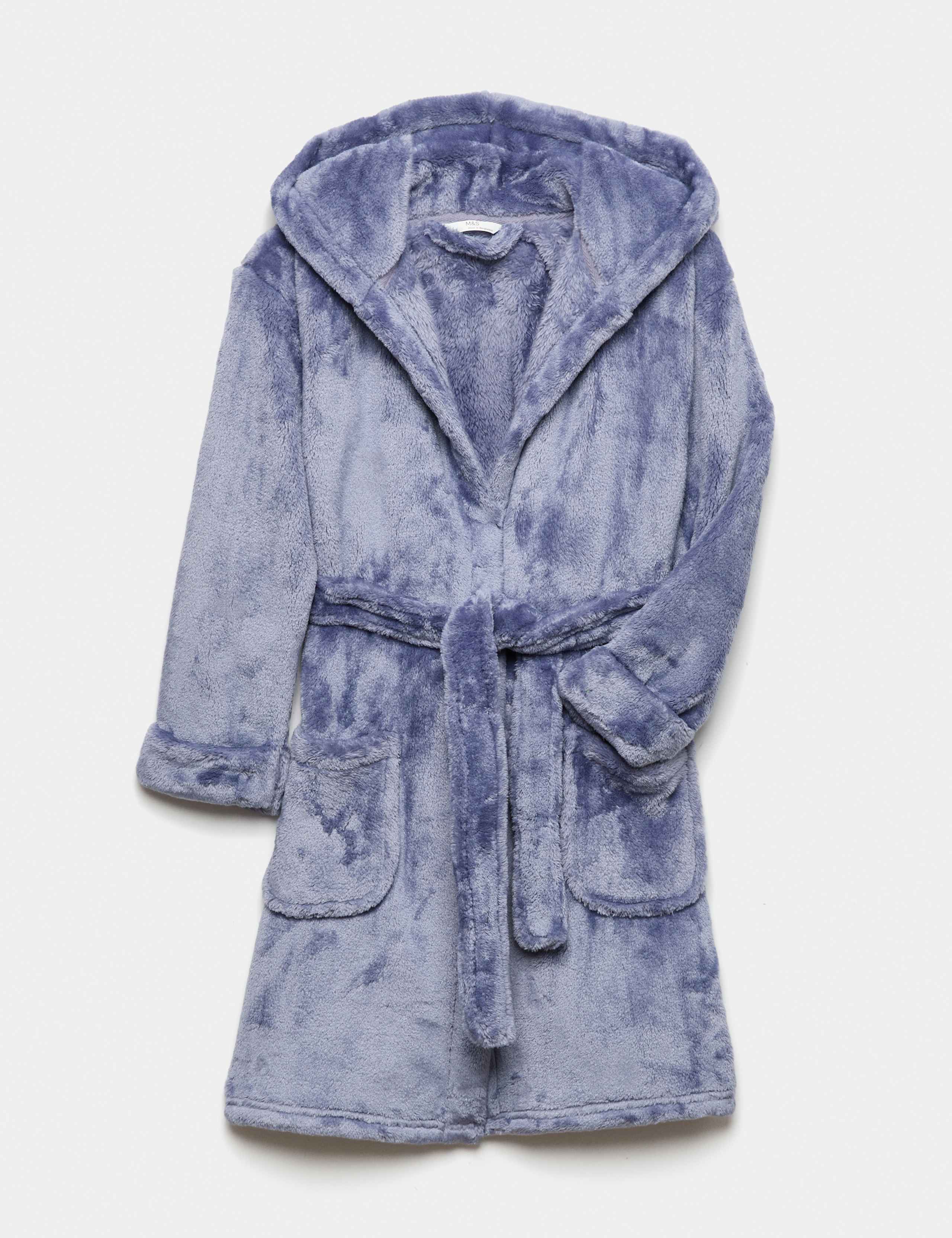 Kids' Fleece Plain Dressing Gown (1-16 Yrs)