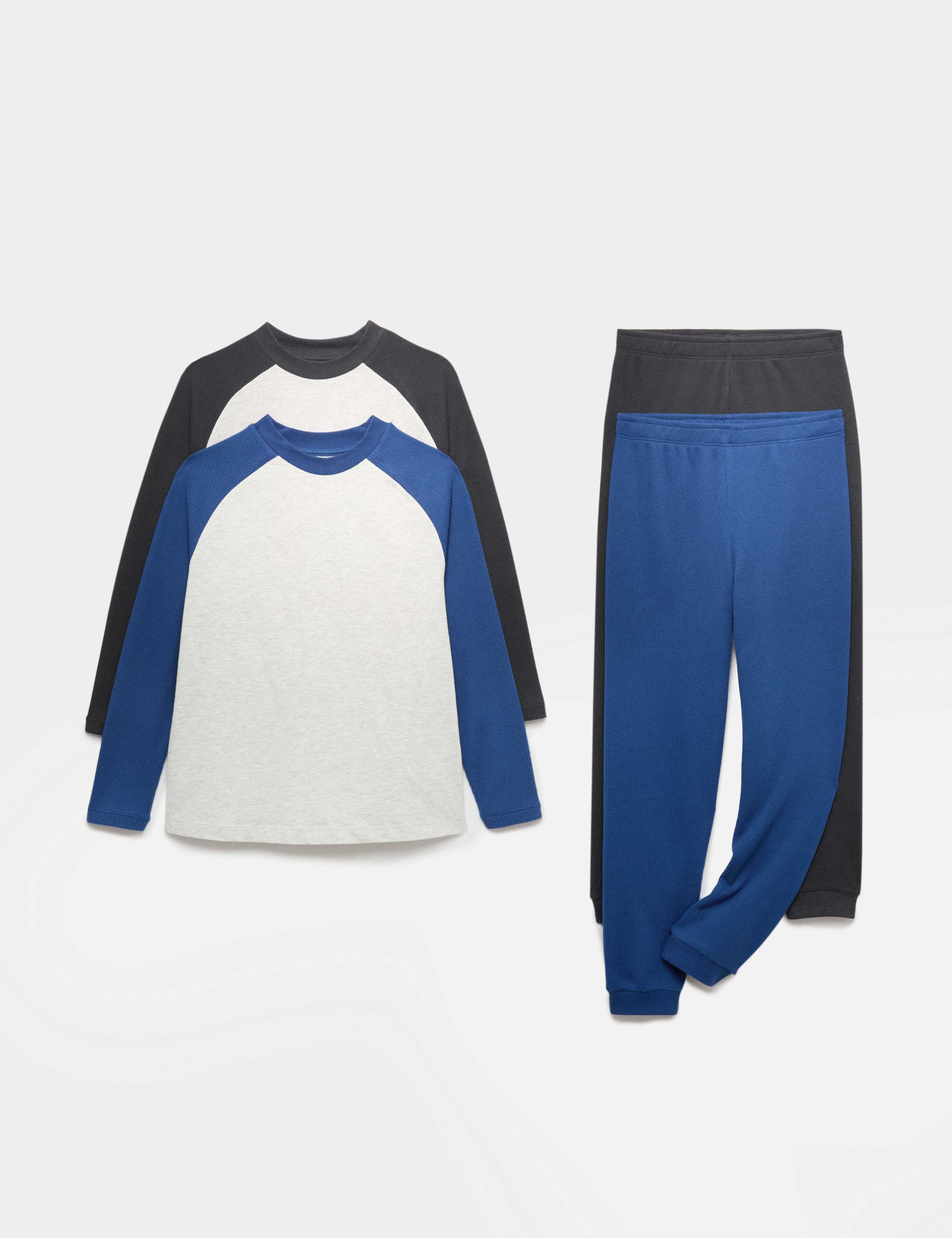 2pk Raglan Pyjama Sets (6-16 Yrs)