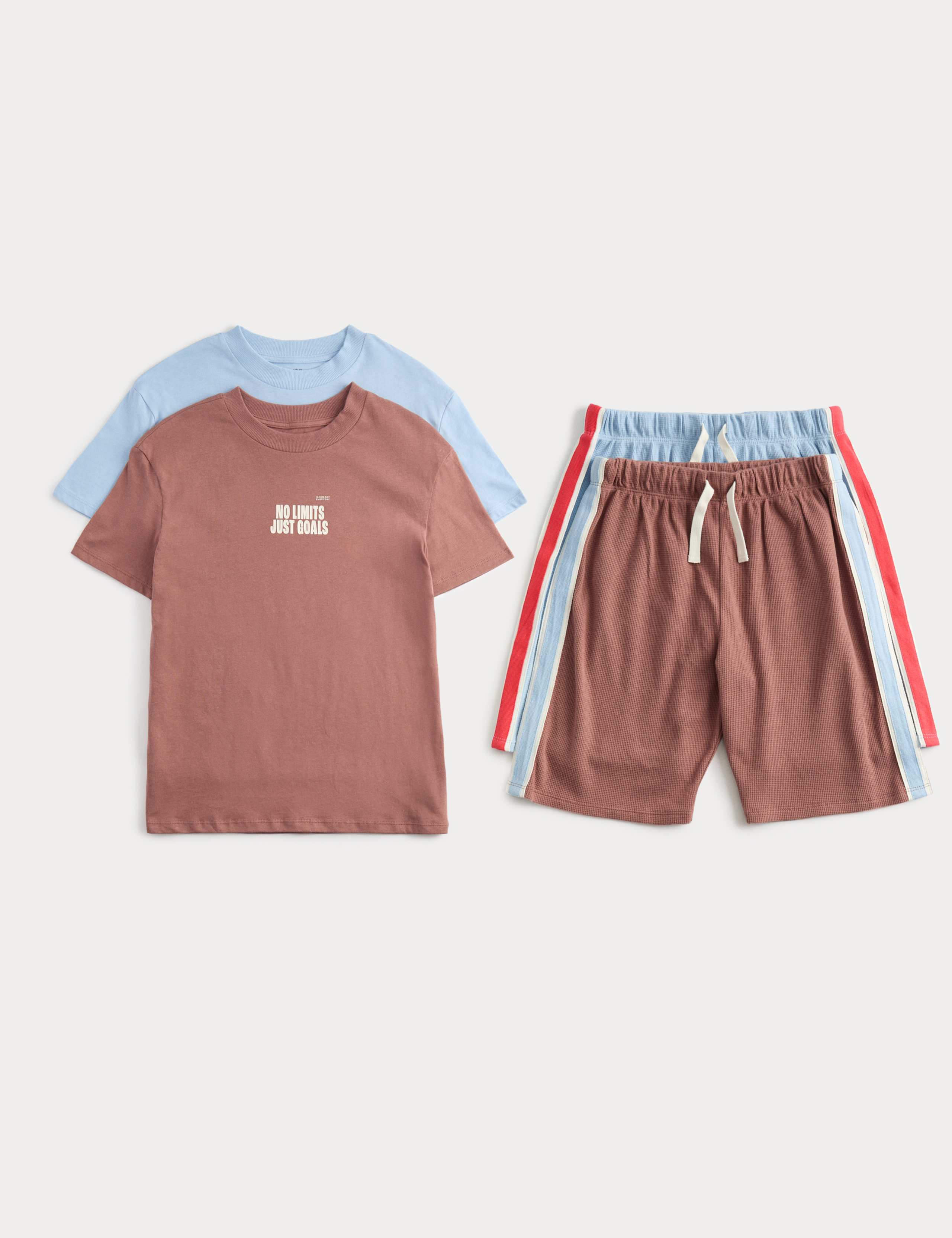 2 Pack Graphic Short Pyjama Sets (6-16 Years)