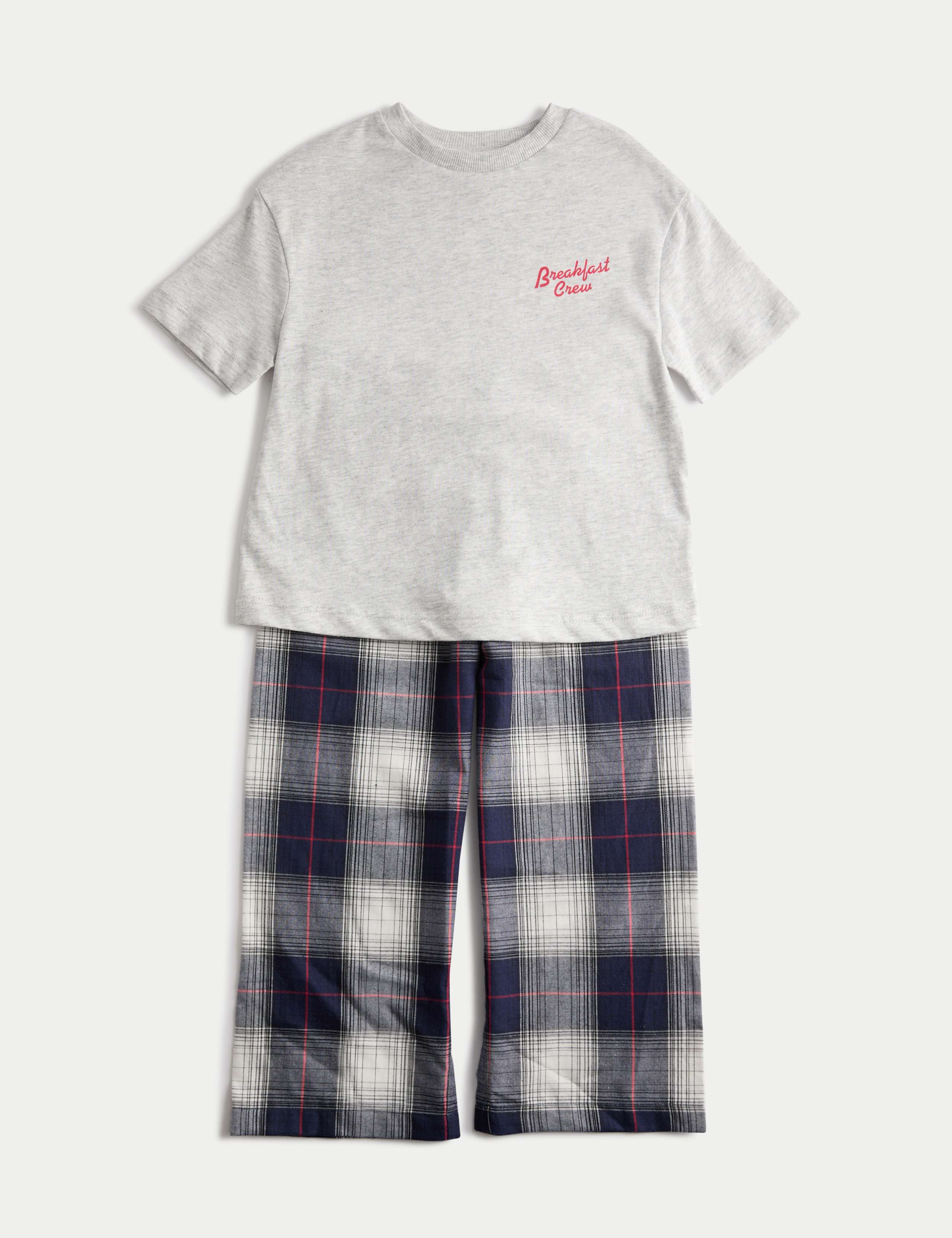 Pure Cotton Breakfast Graphic Pyjamas (3-16 Years)