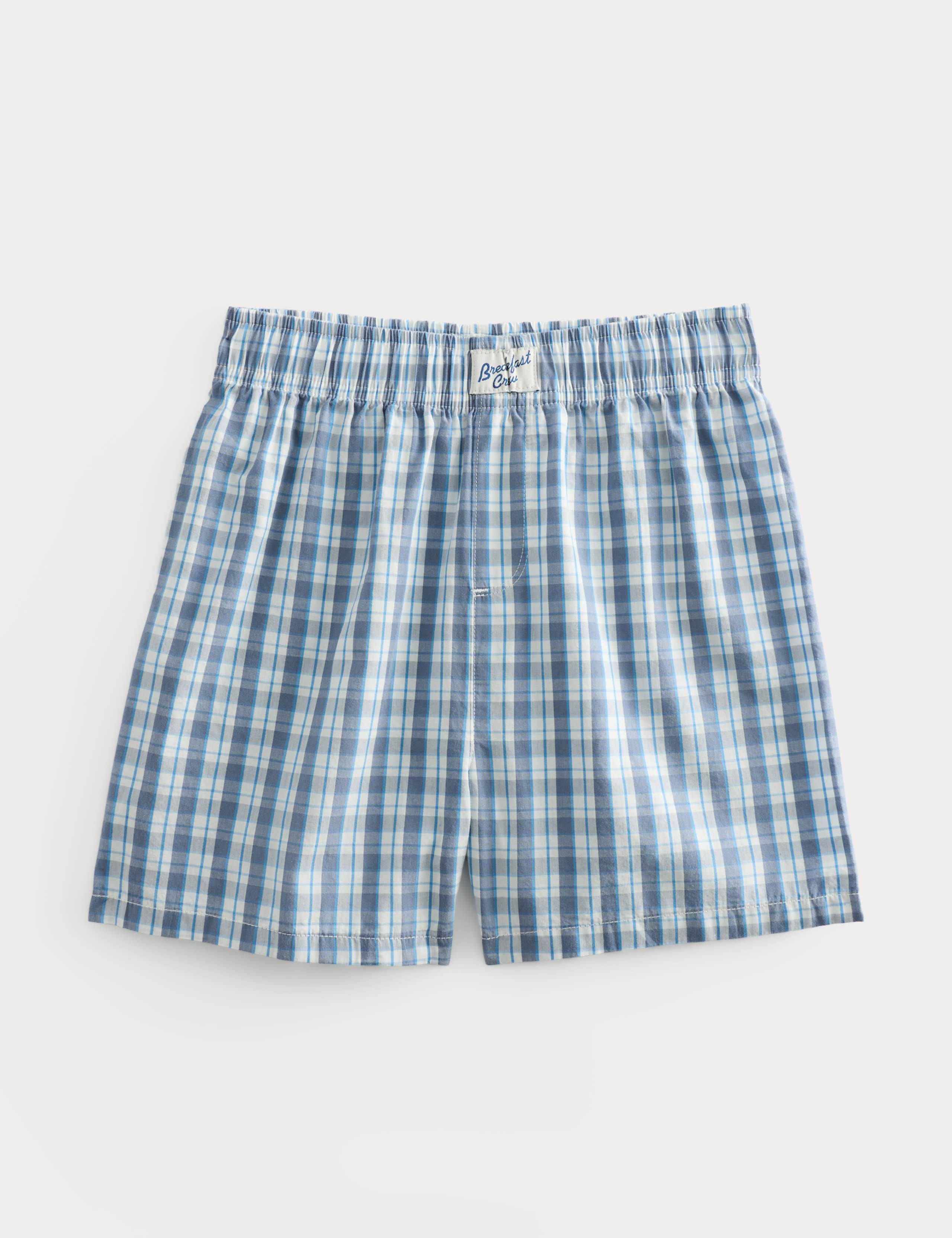 Kids' Pure Cotton Checked Pyjama Shorts (6-16 Yrs)