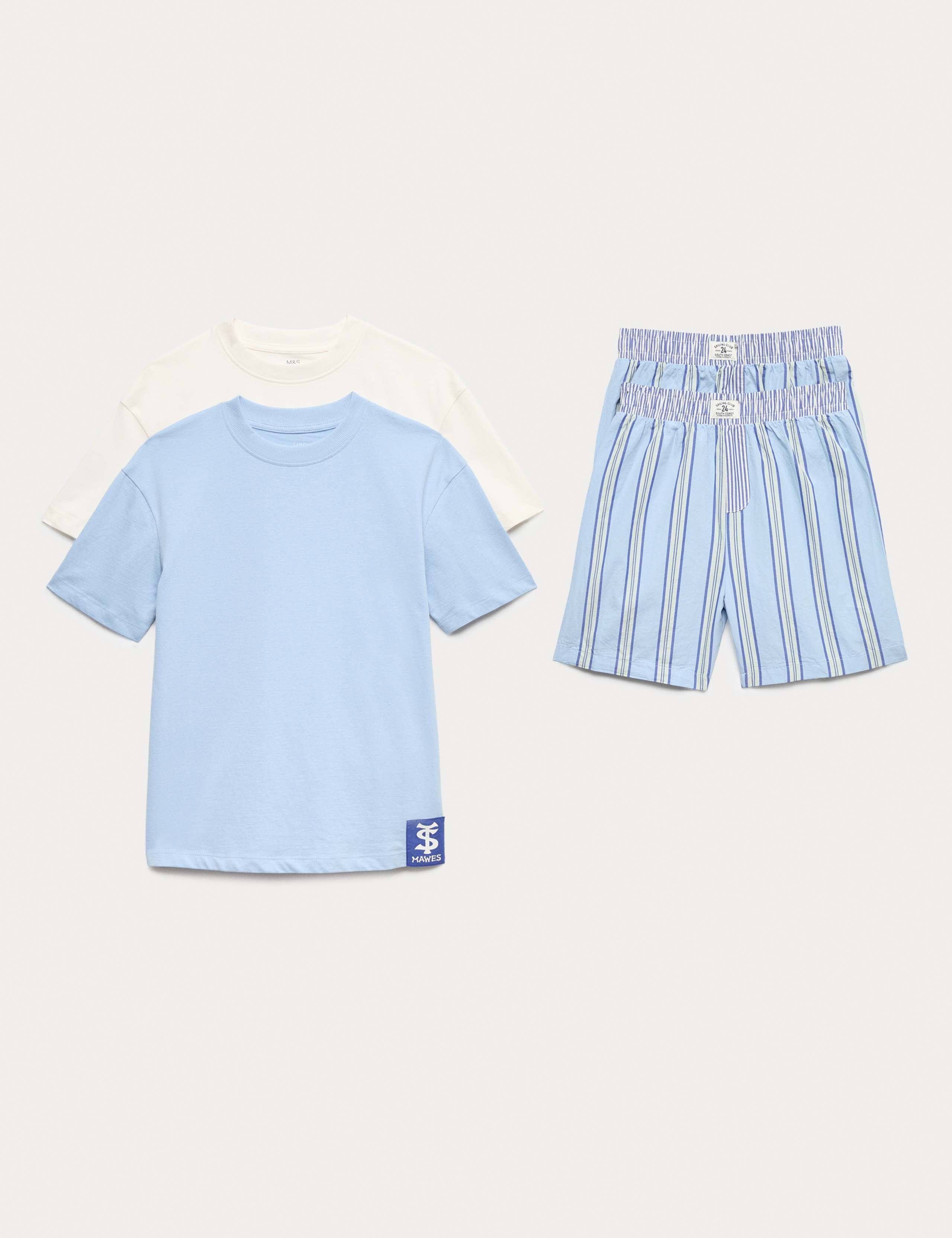 Kids' 2 Pack Striped Pyjama Sets (6-16 Yrs)